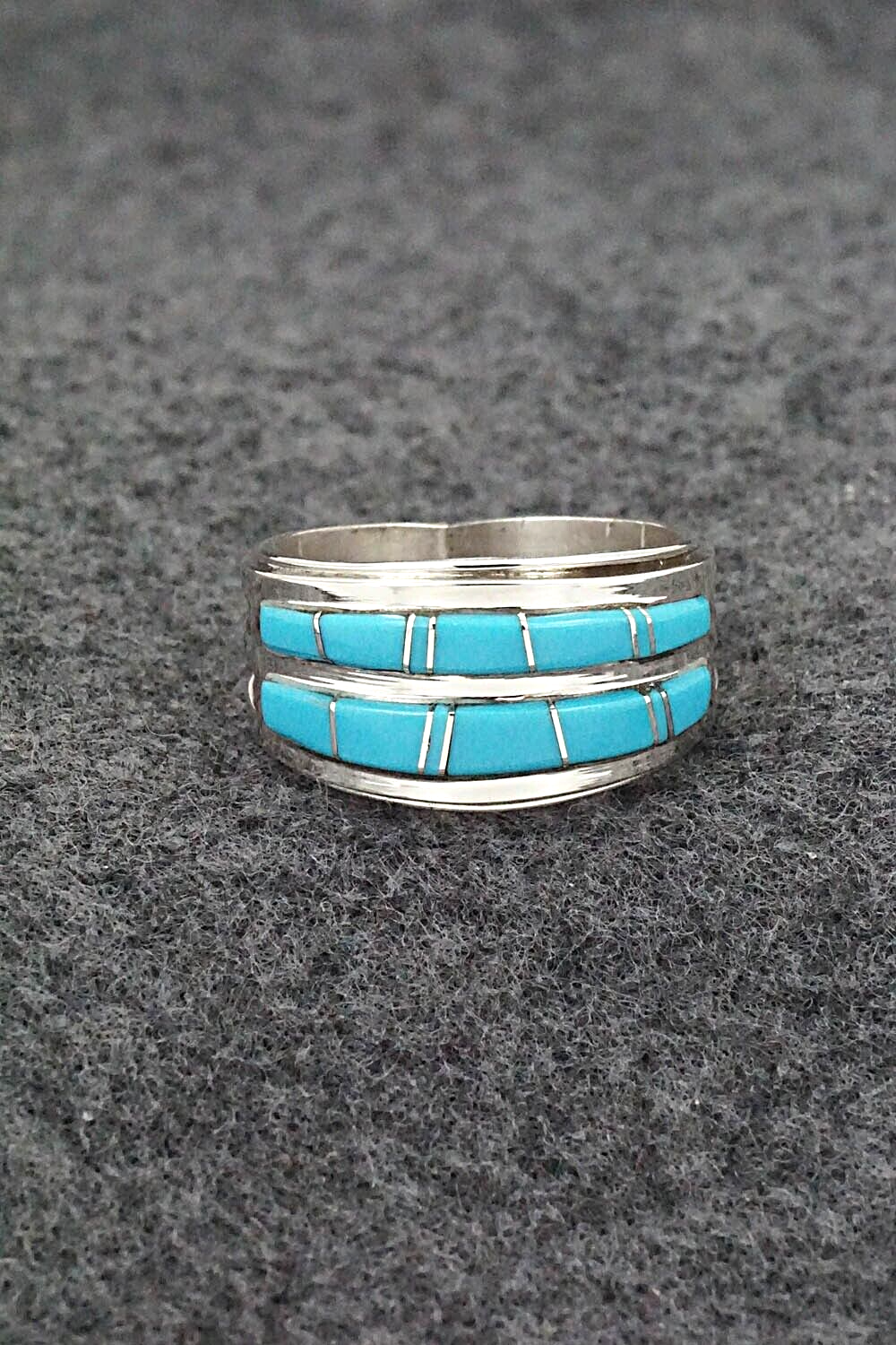 Turquoise & Sterling Silver Ring - Wilbert Muskett Jr. - Size 8.5