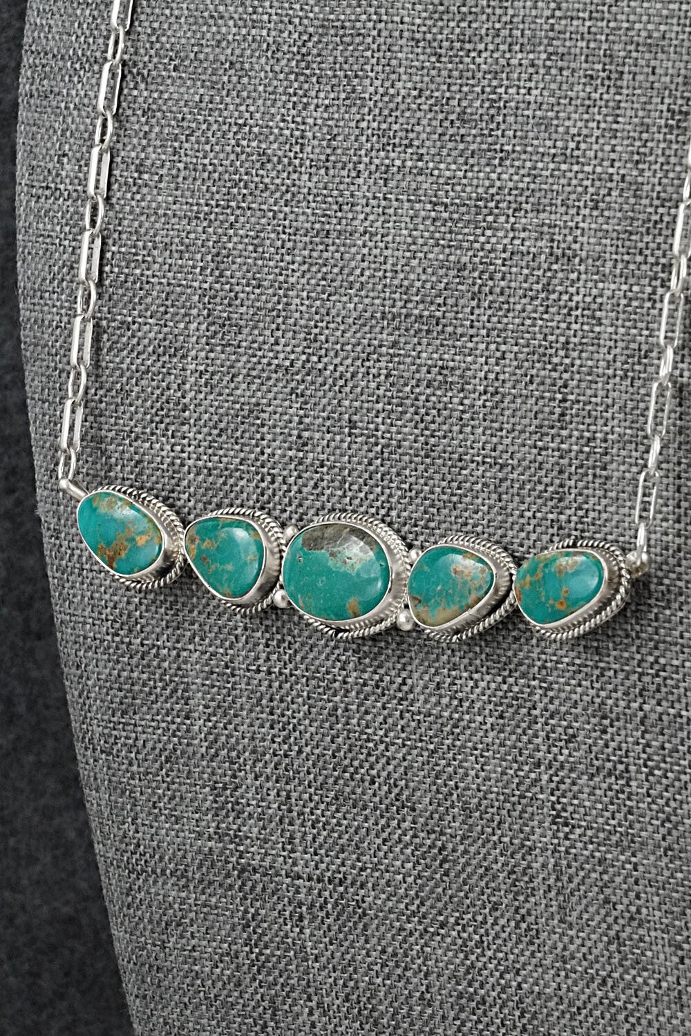 Turquoise & Sterling Silver Necklace - Rena Begay
