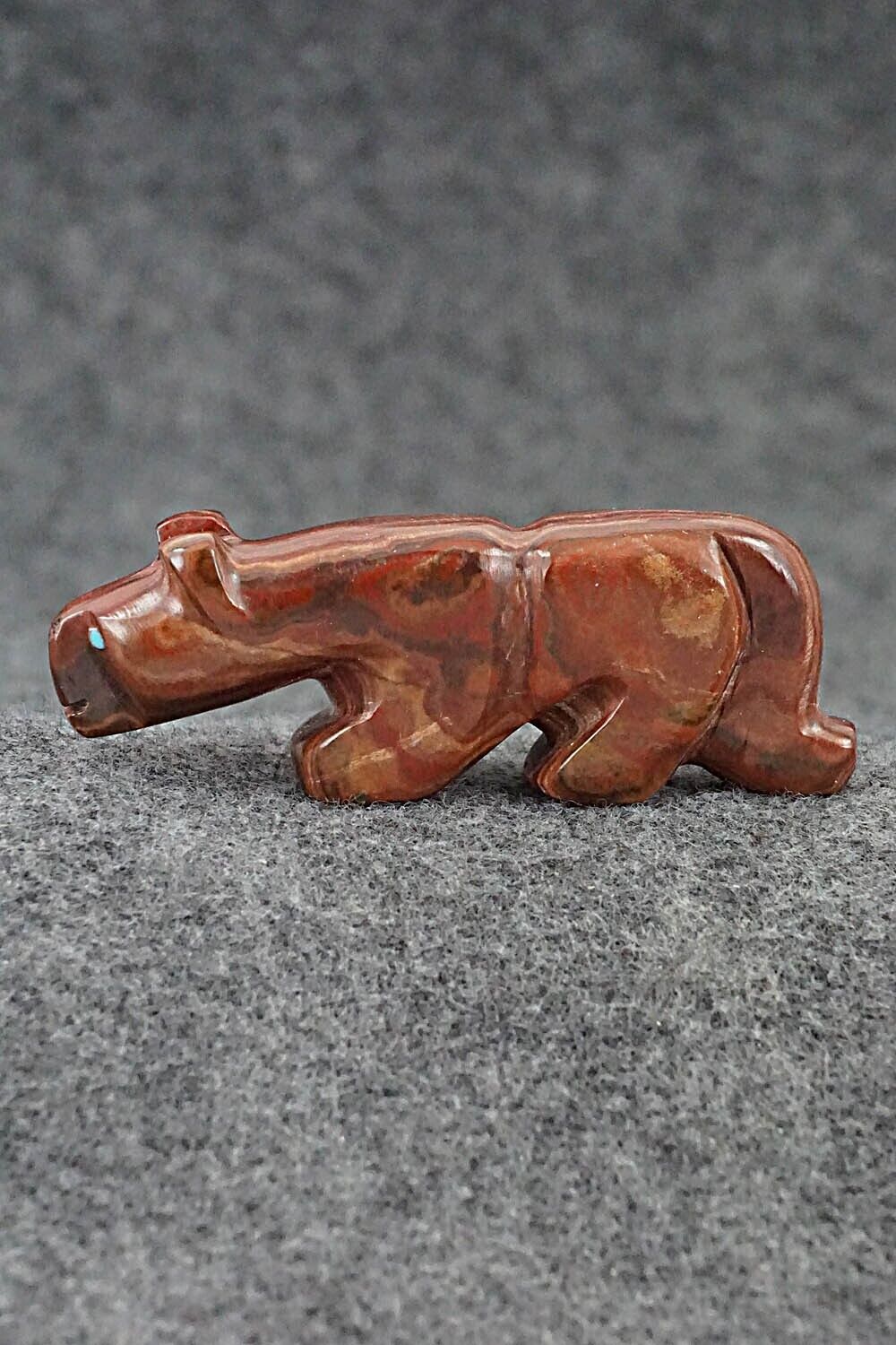 Mountain Lion Zuni Fetish Carving - Reynold Lunasee