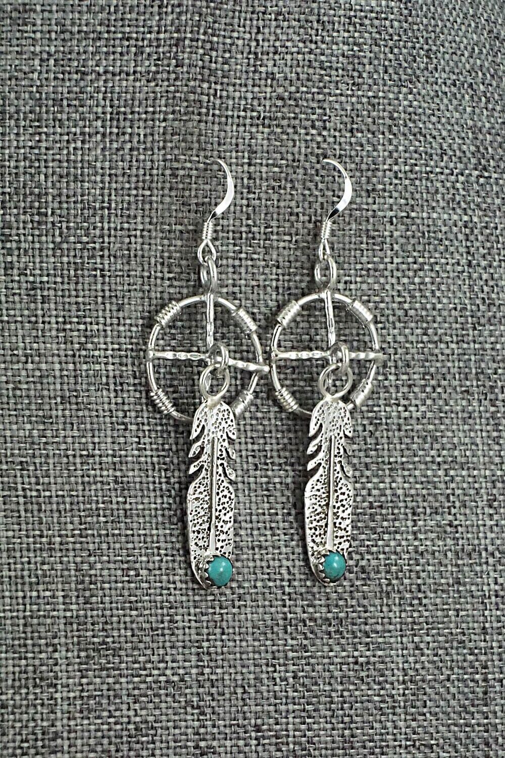 Turquoise & Sterling Silver Earrings - Sharon McCarthy