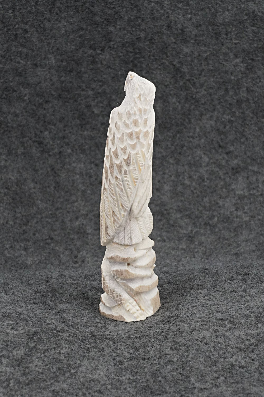 Eagle & Snake Zuni Fetish Carving - Elton Kaamasee