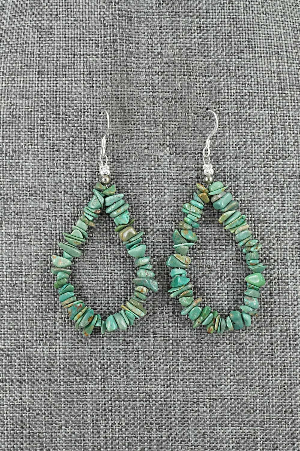 Turquoise & Sterling Silver Earrings - Doreen Jake