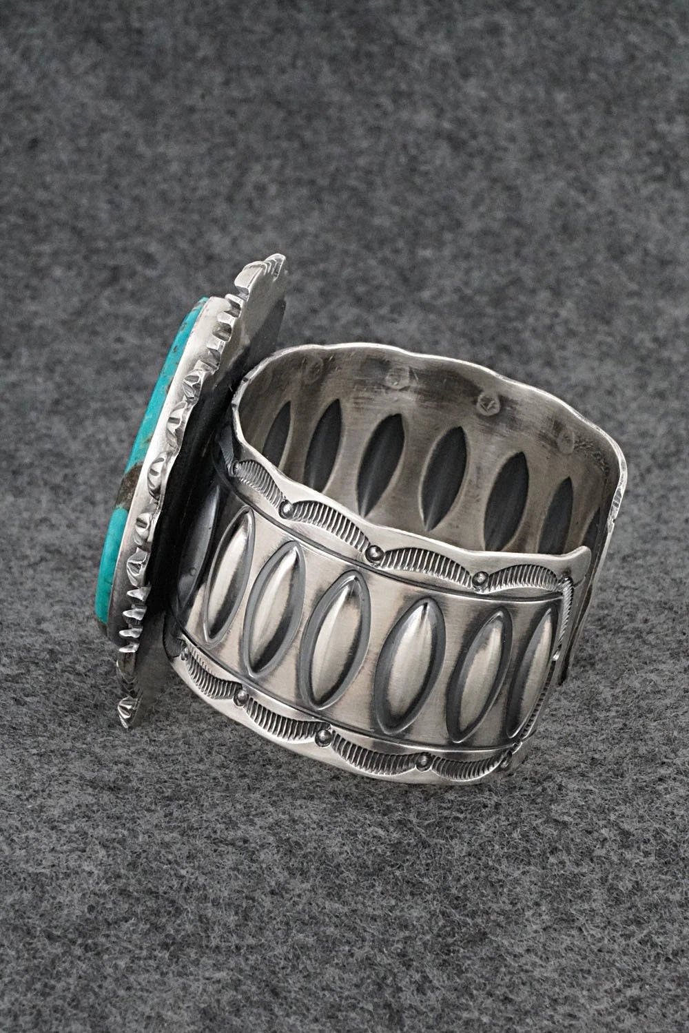 Turquoise & Sterling Silver Bracelet - Raymond Delgarito