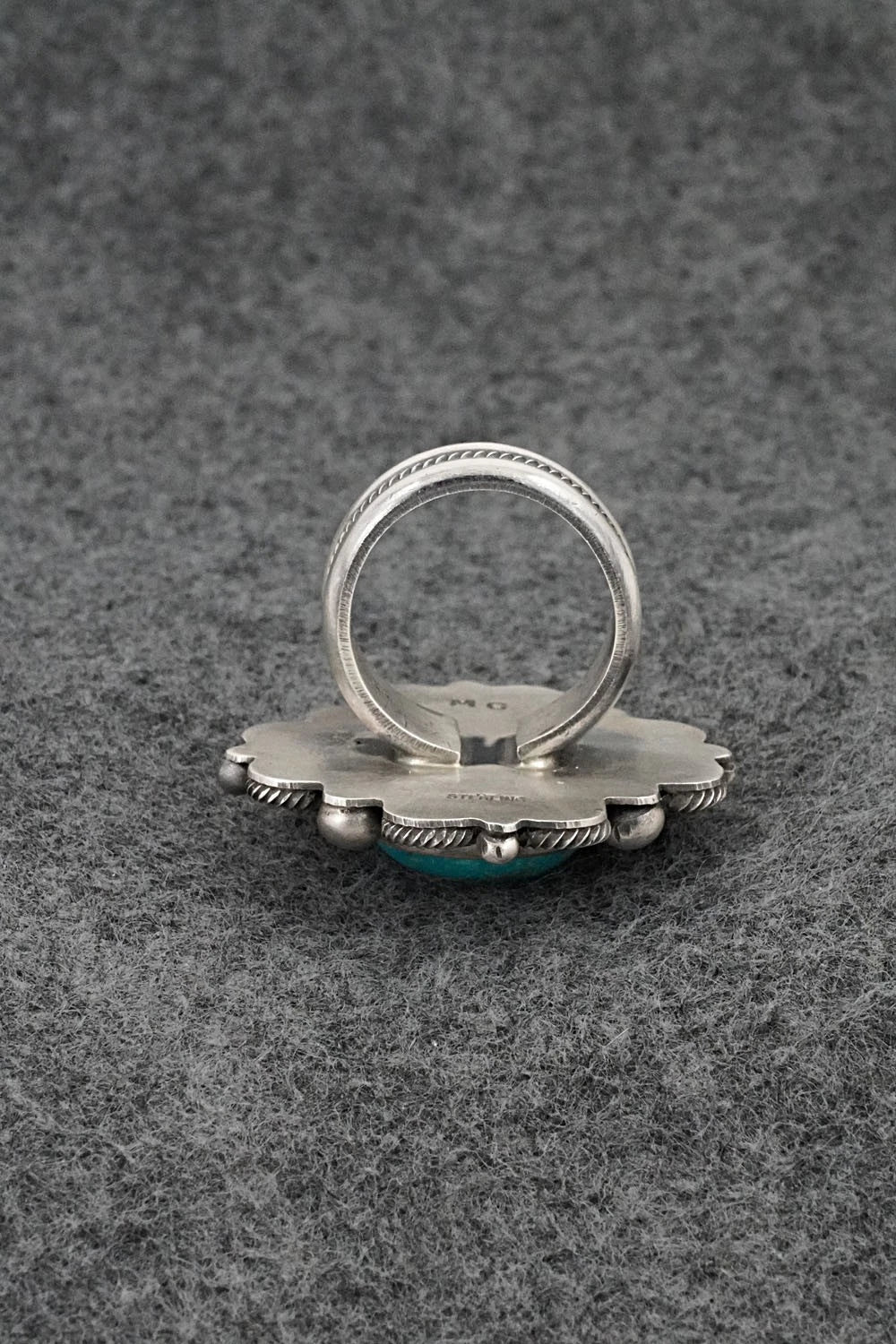 Turquoise & Sterling Silver Ring - Michael Calladitto - Size 7