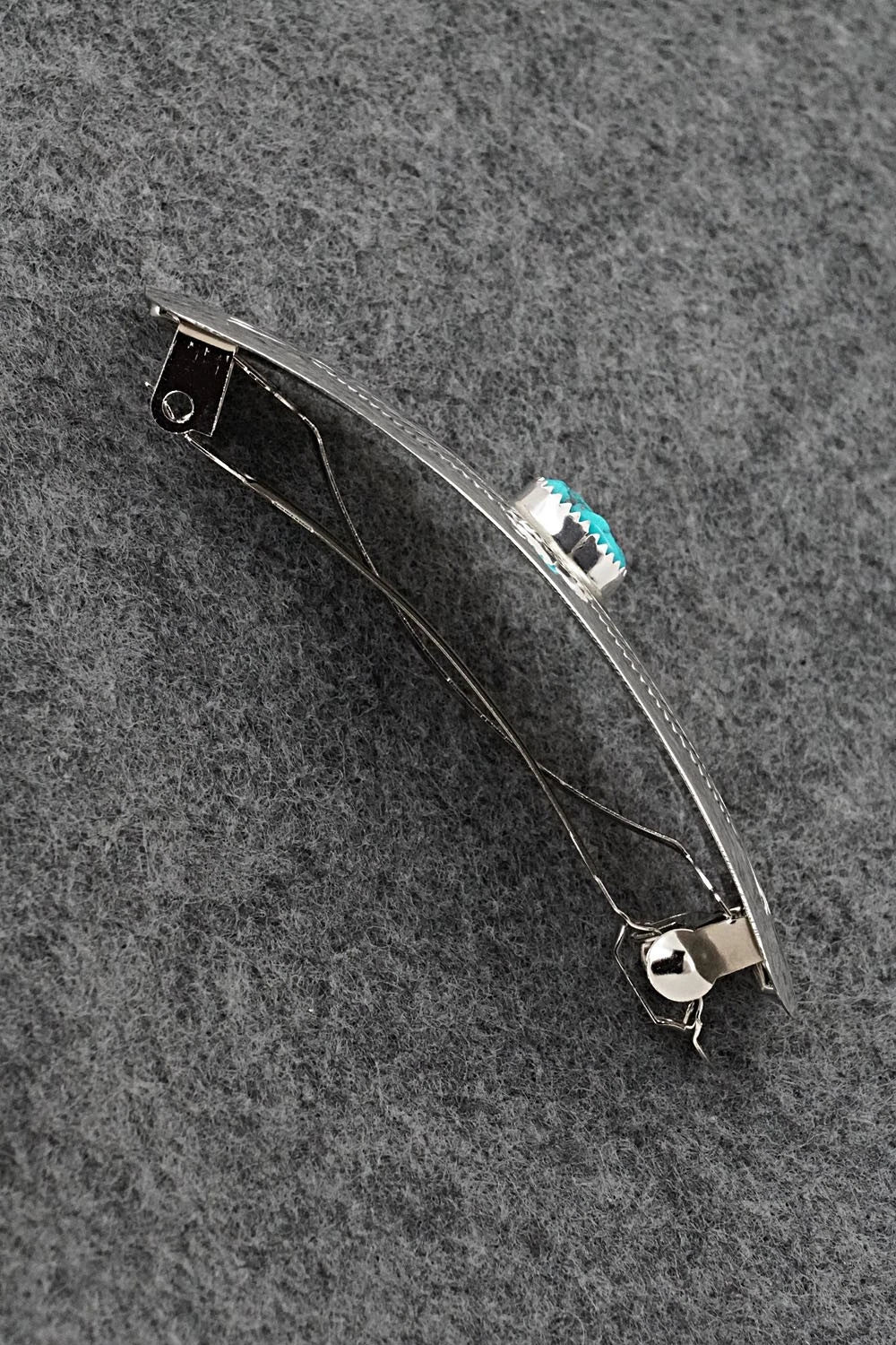Turquoise & Sterling Silver Hair Barrette - Jolene Begay
