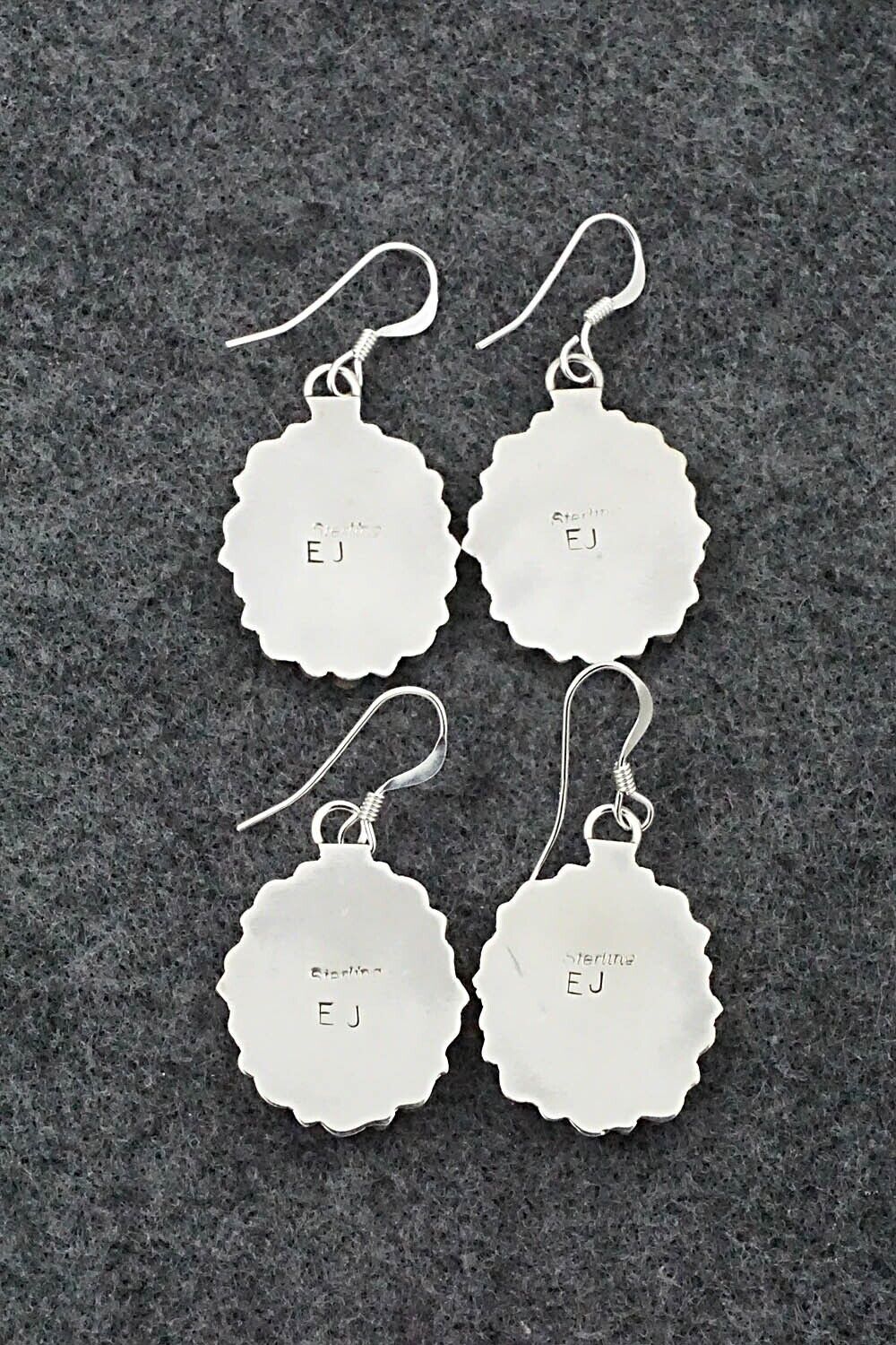 Turquoise, Coral & Sterling Silver Squash Blossom Set - Elton Jones