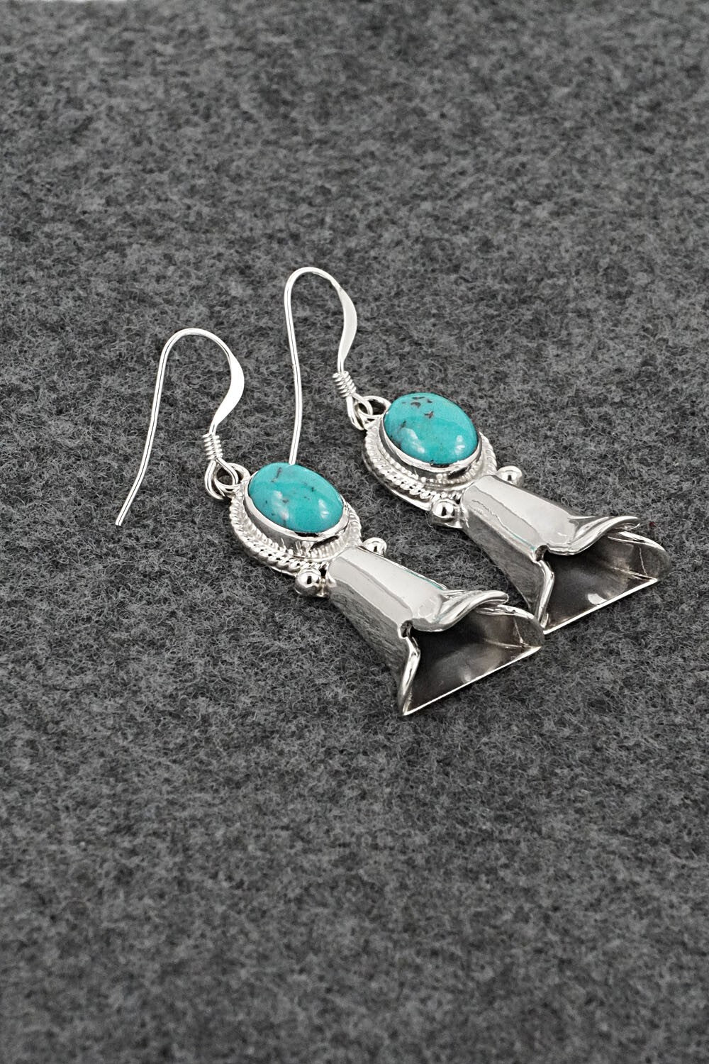 Turquoise & Sterling Silver Earrings - Sharon McCarthy