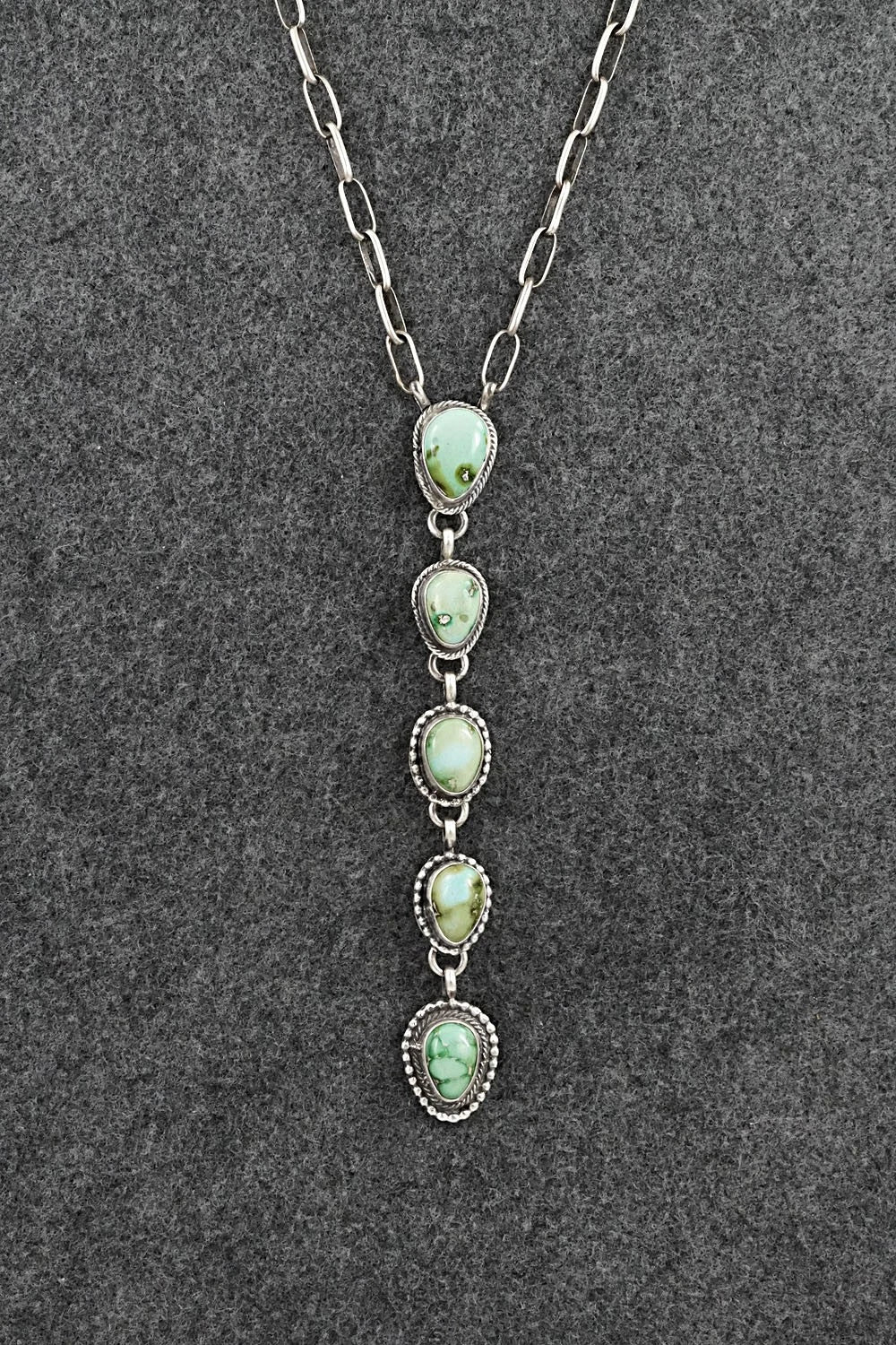 Turquoise & Sterling Silver Necklace - Bobby Johnson