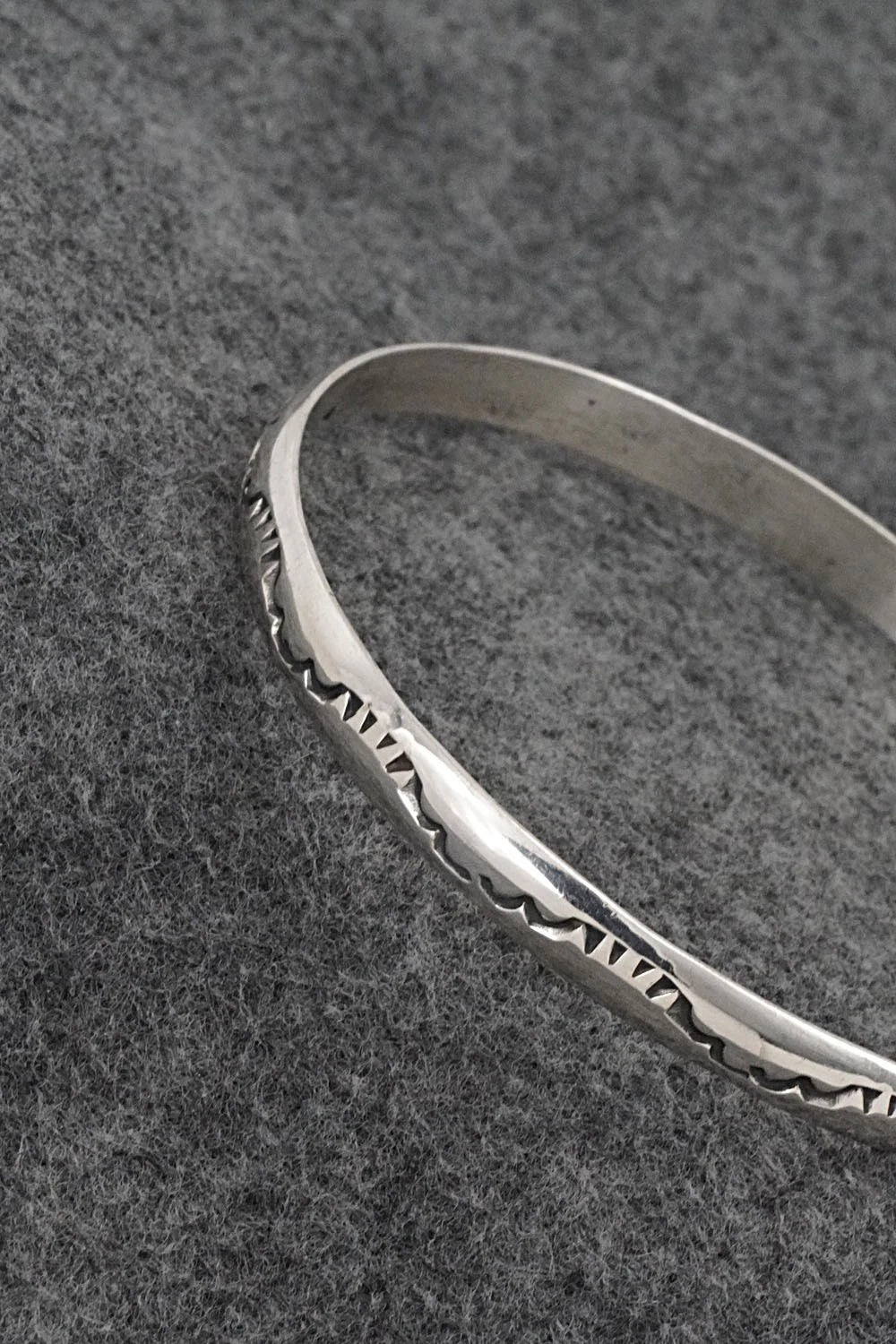 Sterling Silver Bangle Bracelet - Elaine Tahe