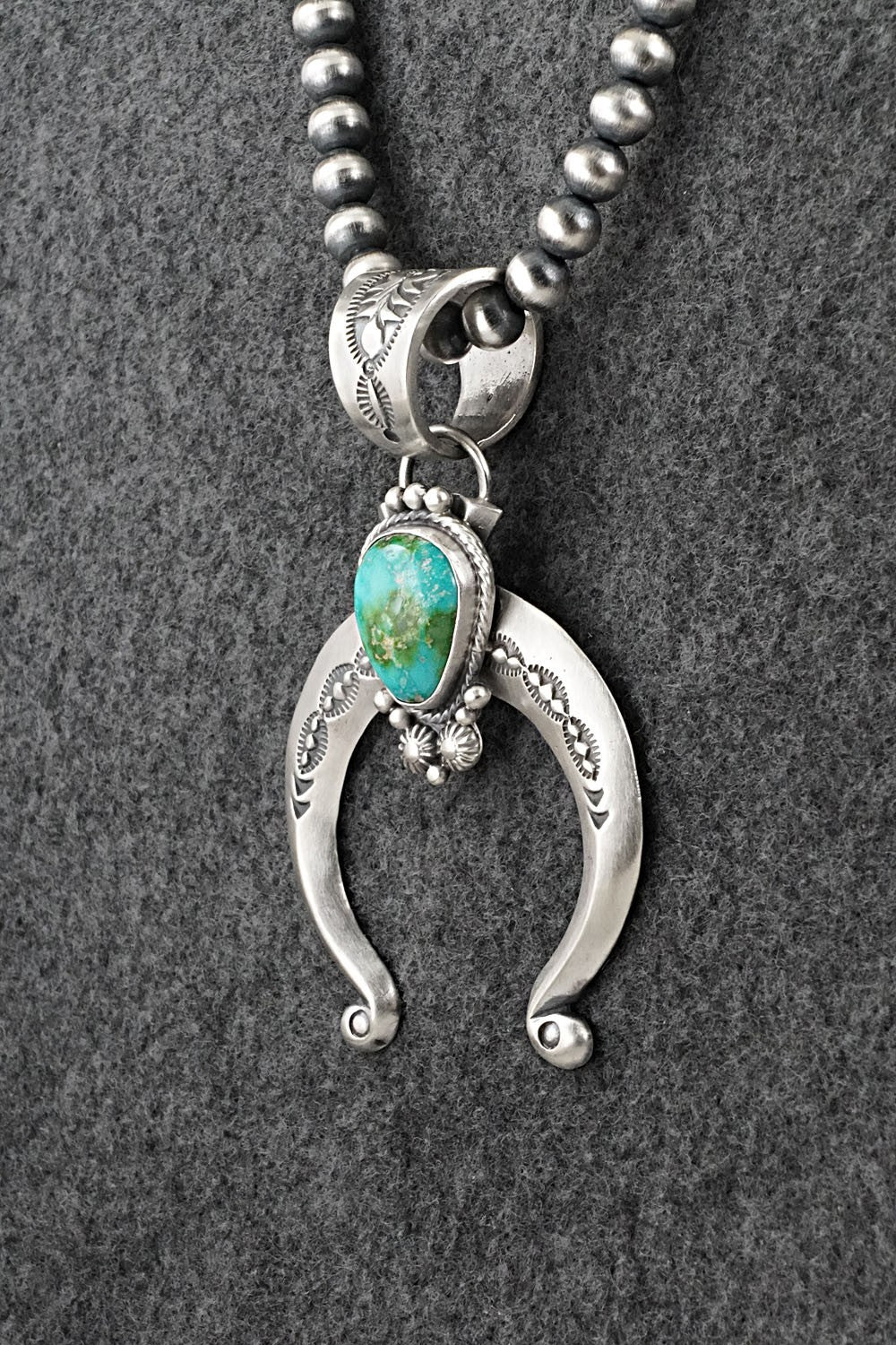 Turquoise & Sterling Silver Necklace - Samuel Yellowhair