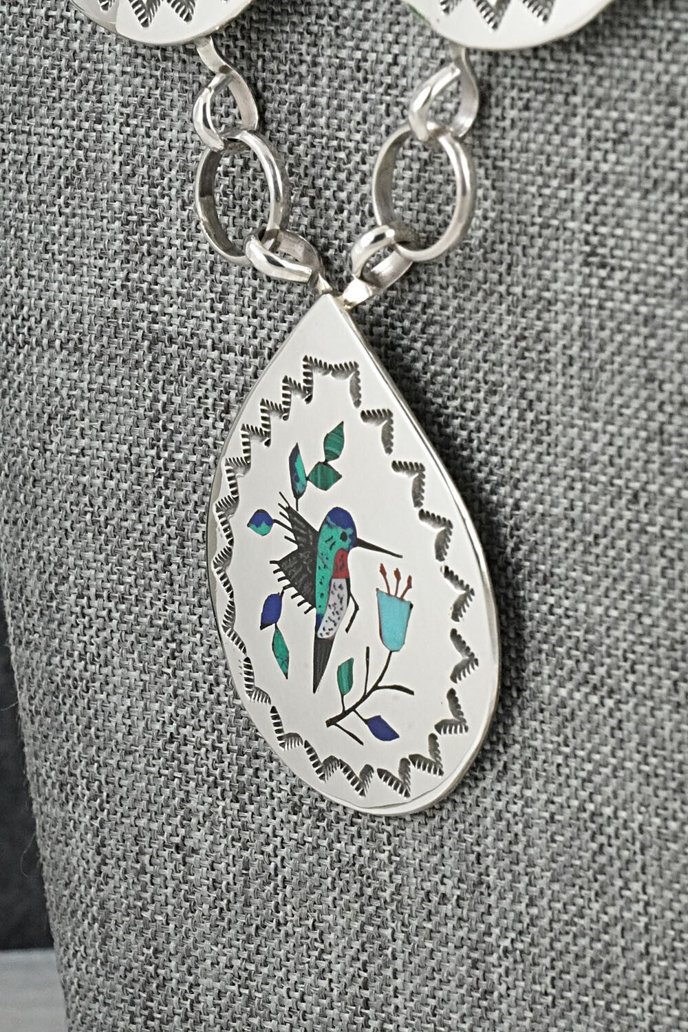 Multi-Stone & Sterling Silver Necklace - Raymond Boyd