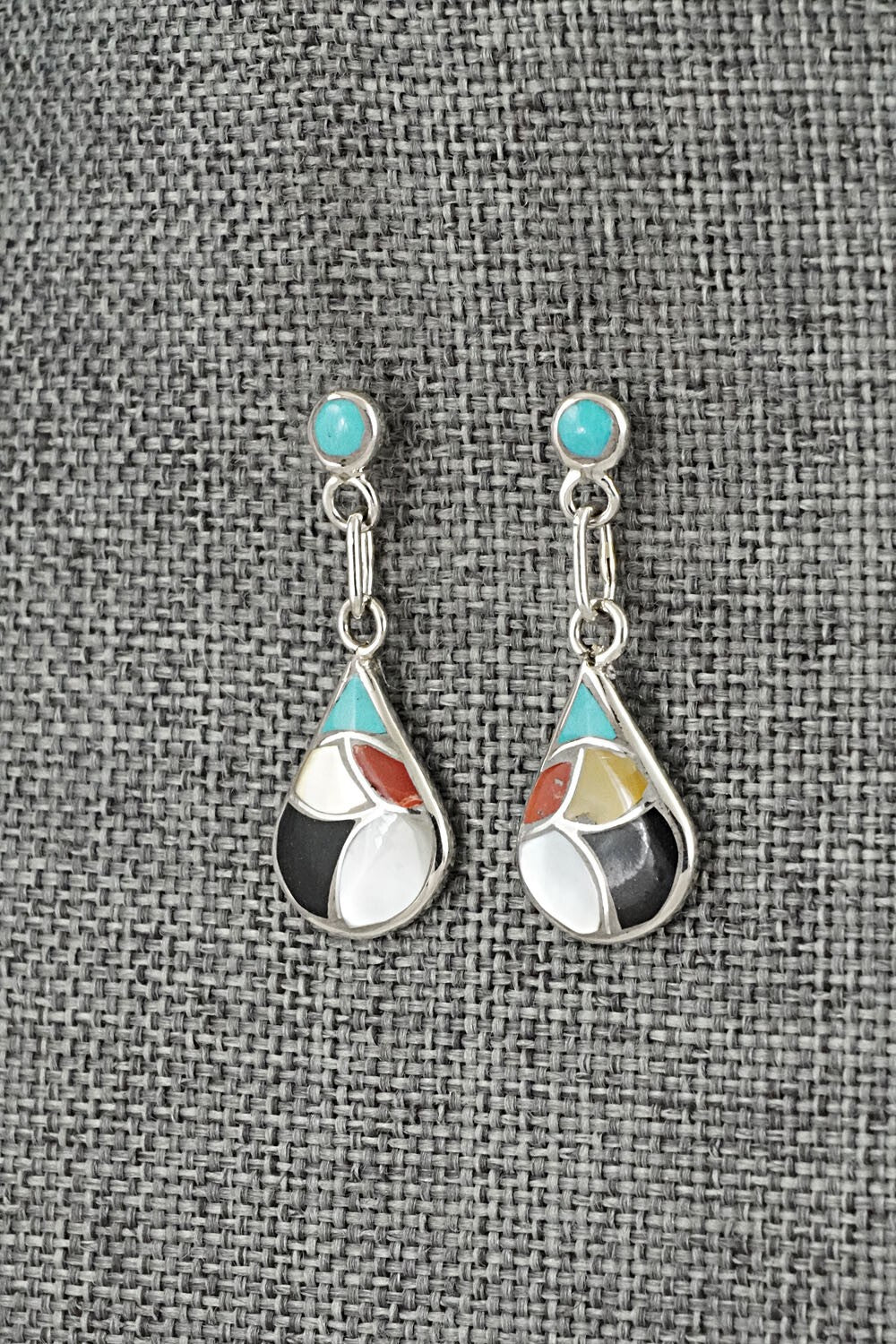 Multi-Stone & Sterling Silver Earrings - Orena Leekya