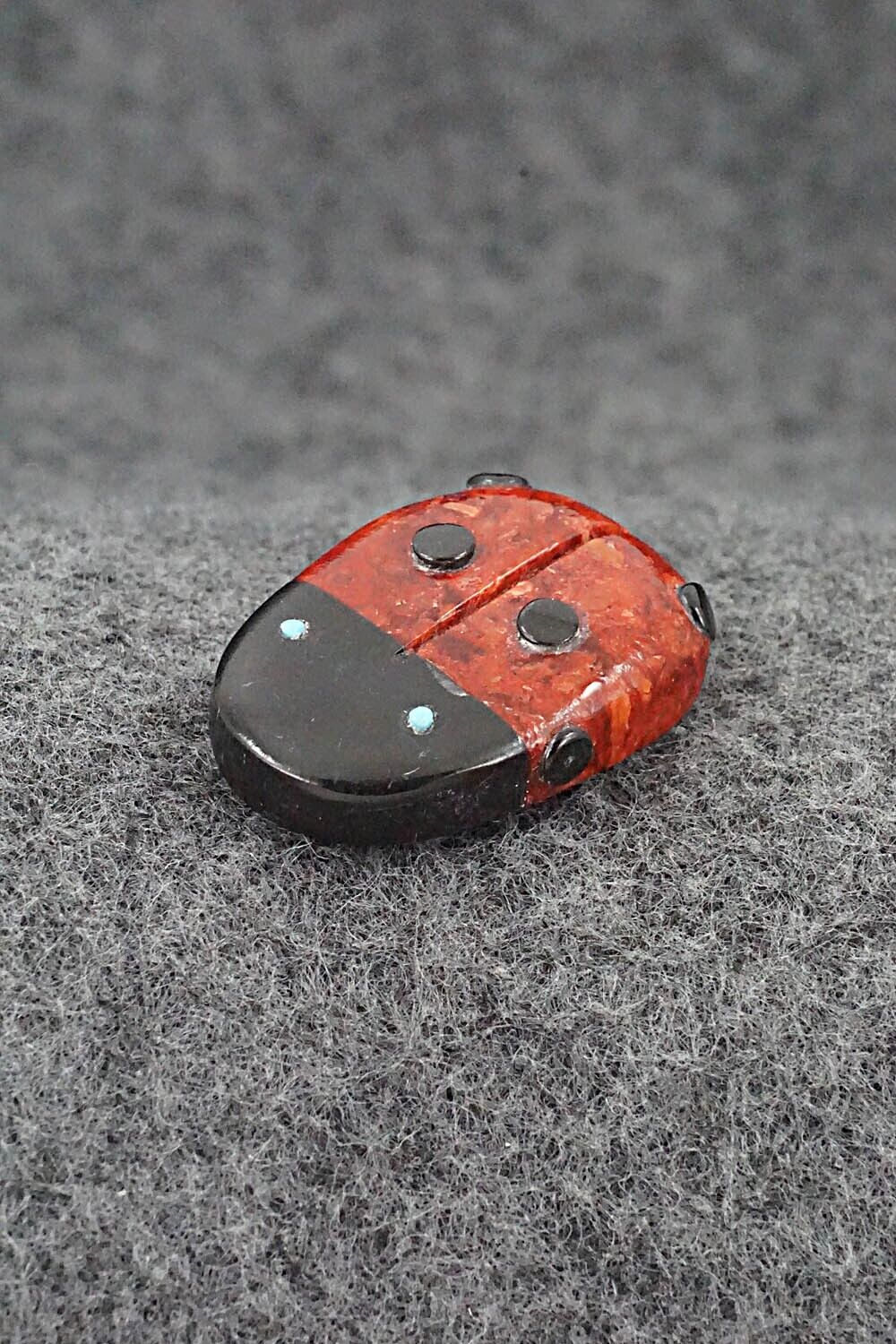 Ladybug Zuni Fetish Carving - Reynold Lunasee