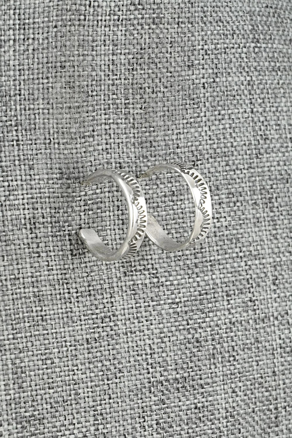 Sterling Silver Hoop Earrings - Elaine Tahe