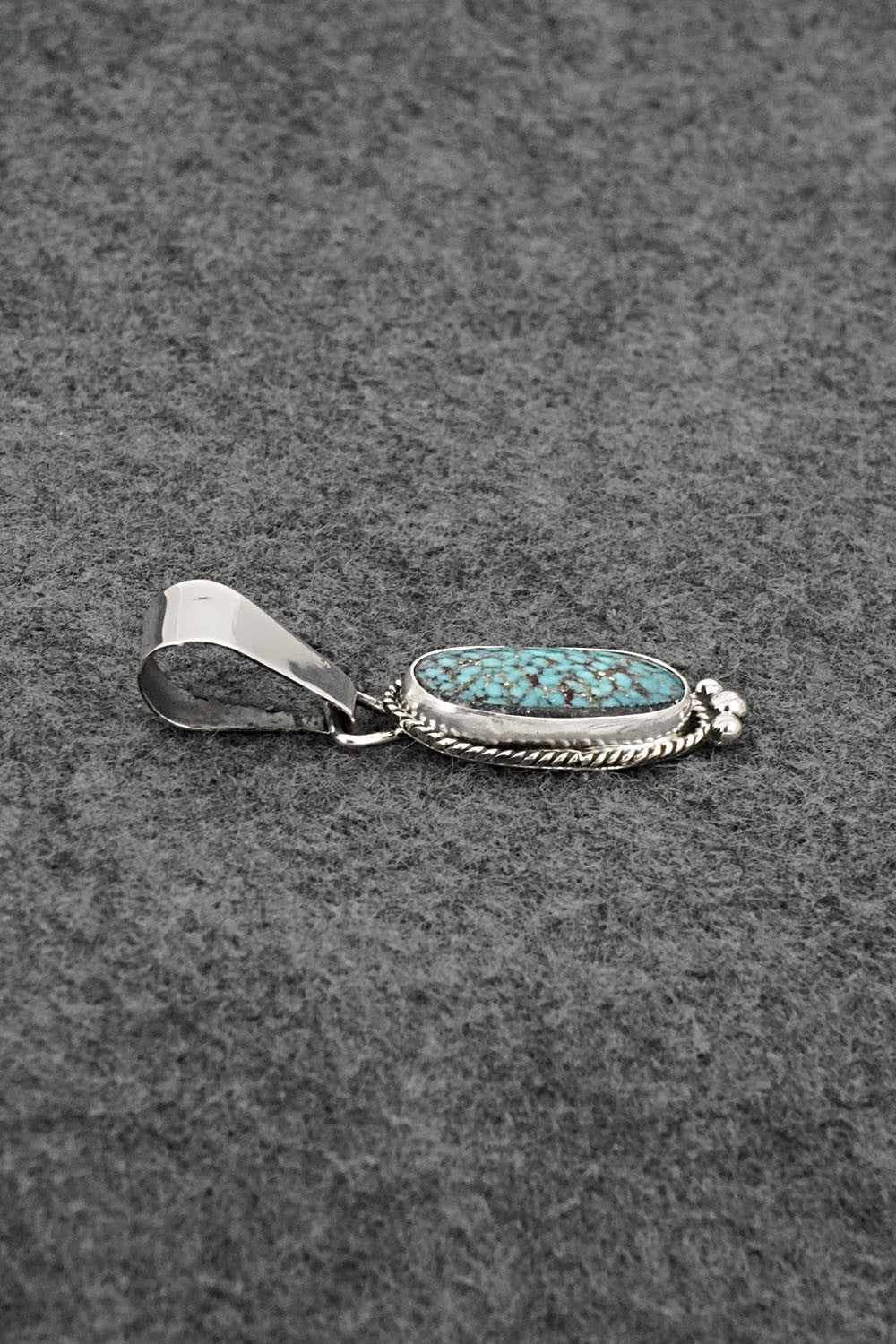 Turquoise & Sterling Silver Pendant - Rena Begay