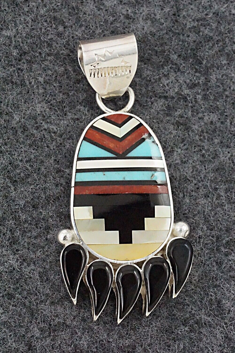 Multi-Stone & Sterling Silver Pendant - Michelle Peina