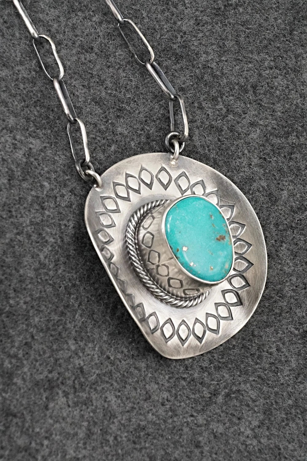 Turquoise & Sterling Silver Necklace - Randy Boyd