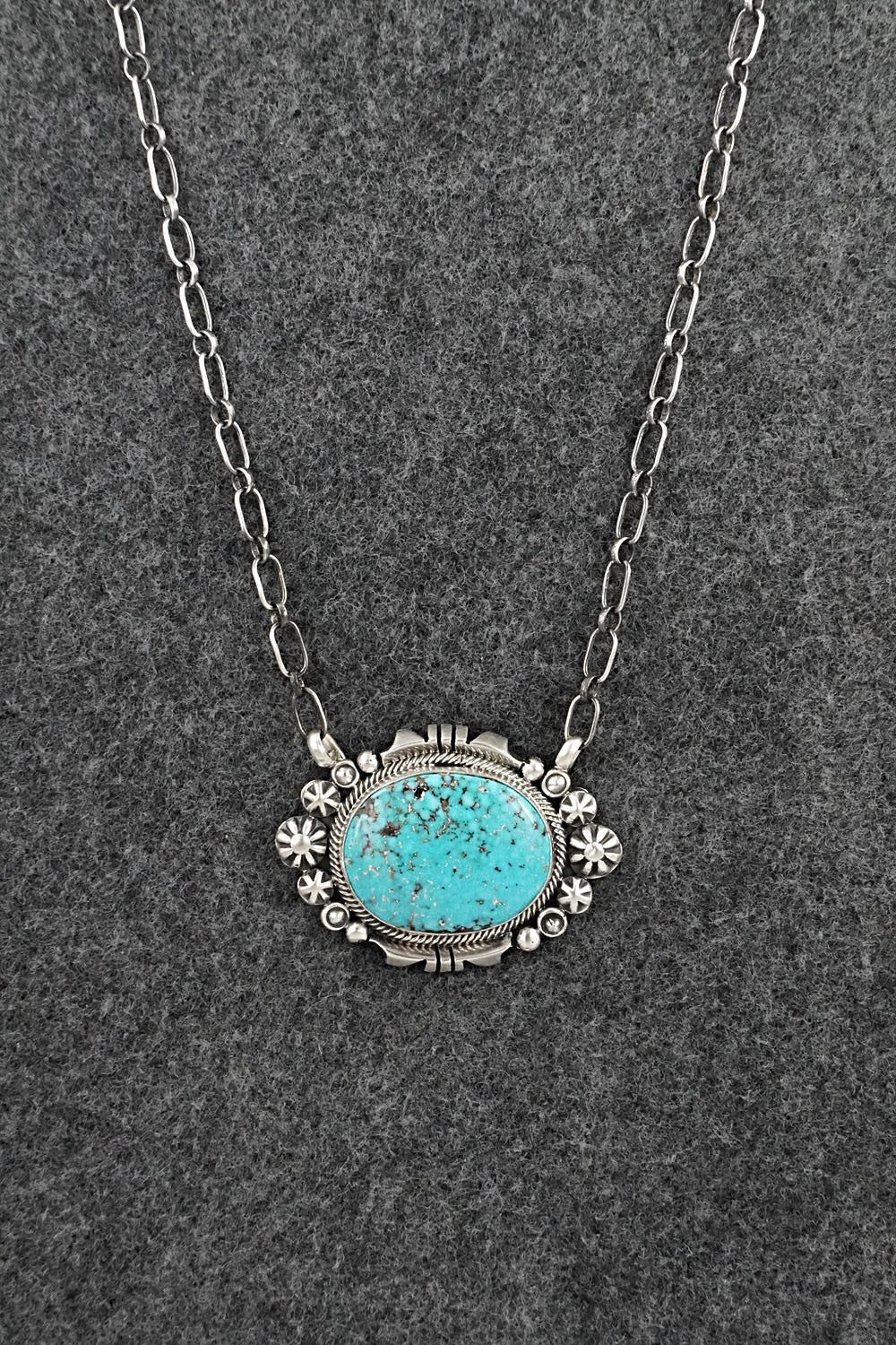 Turquoise & Sterling Silver Necklace - Daniel Benally