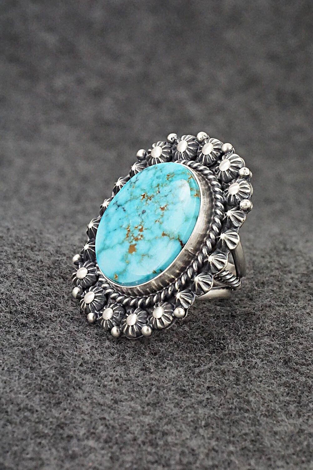 Turquoise & Sterling Silver Pendant Set - Raymond Delgarito
