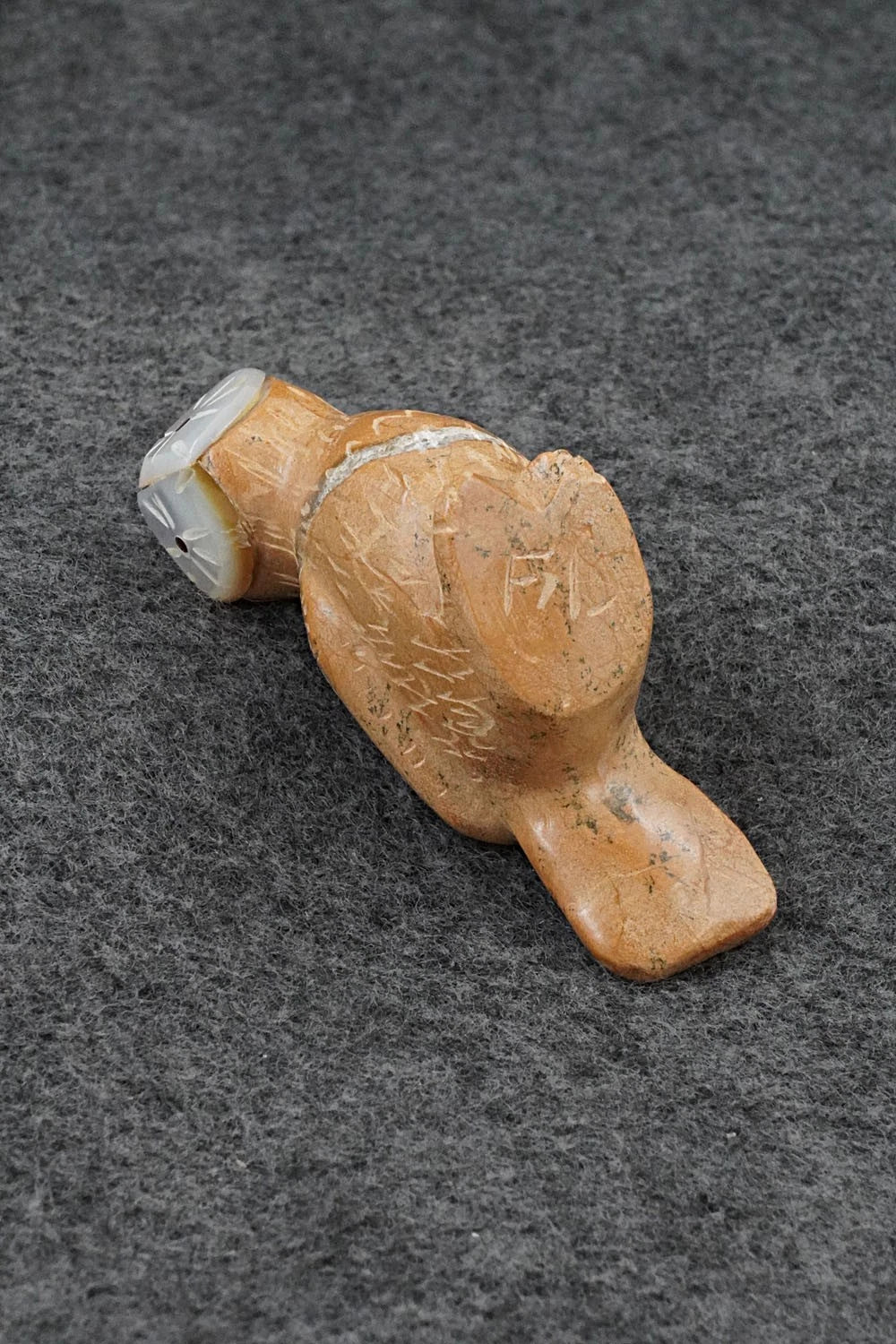 Owl Zuni Fetish Carving - Freddie Leekya