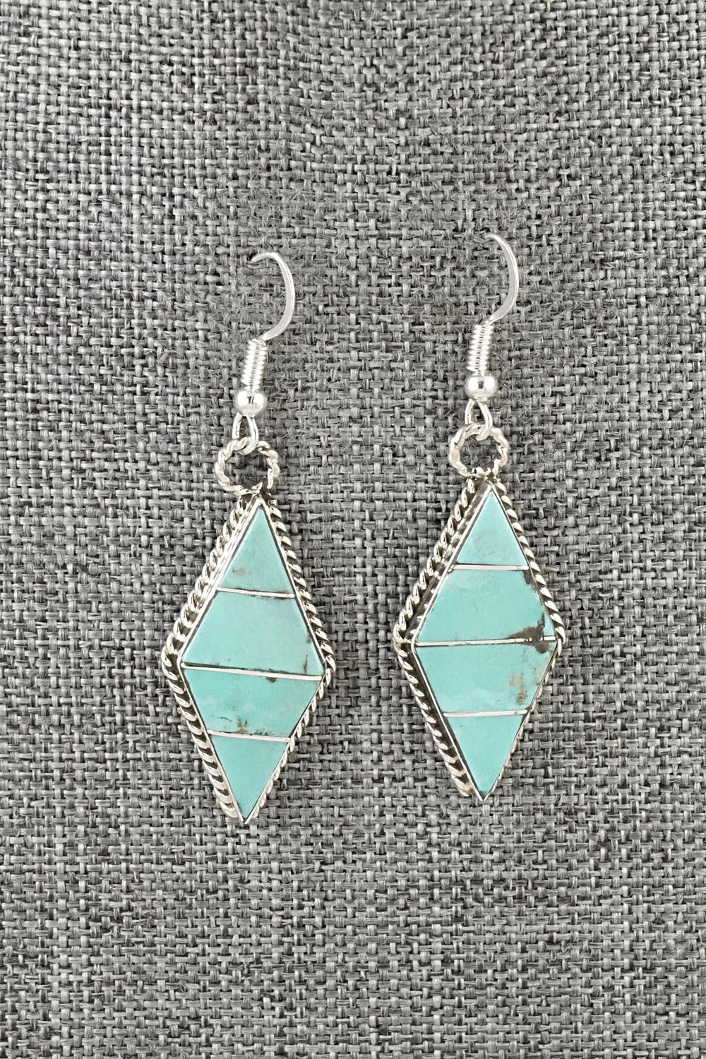 Turquoise & Sterling Silver Earrings - Andrew Enrico