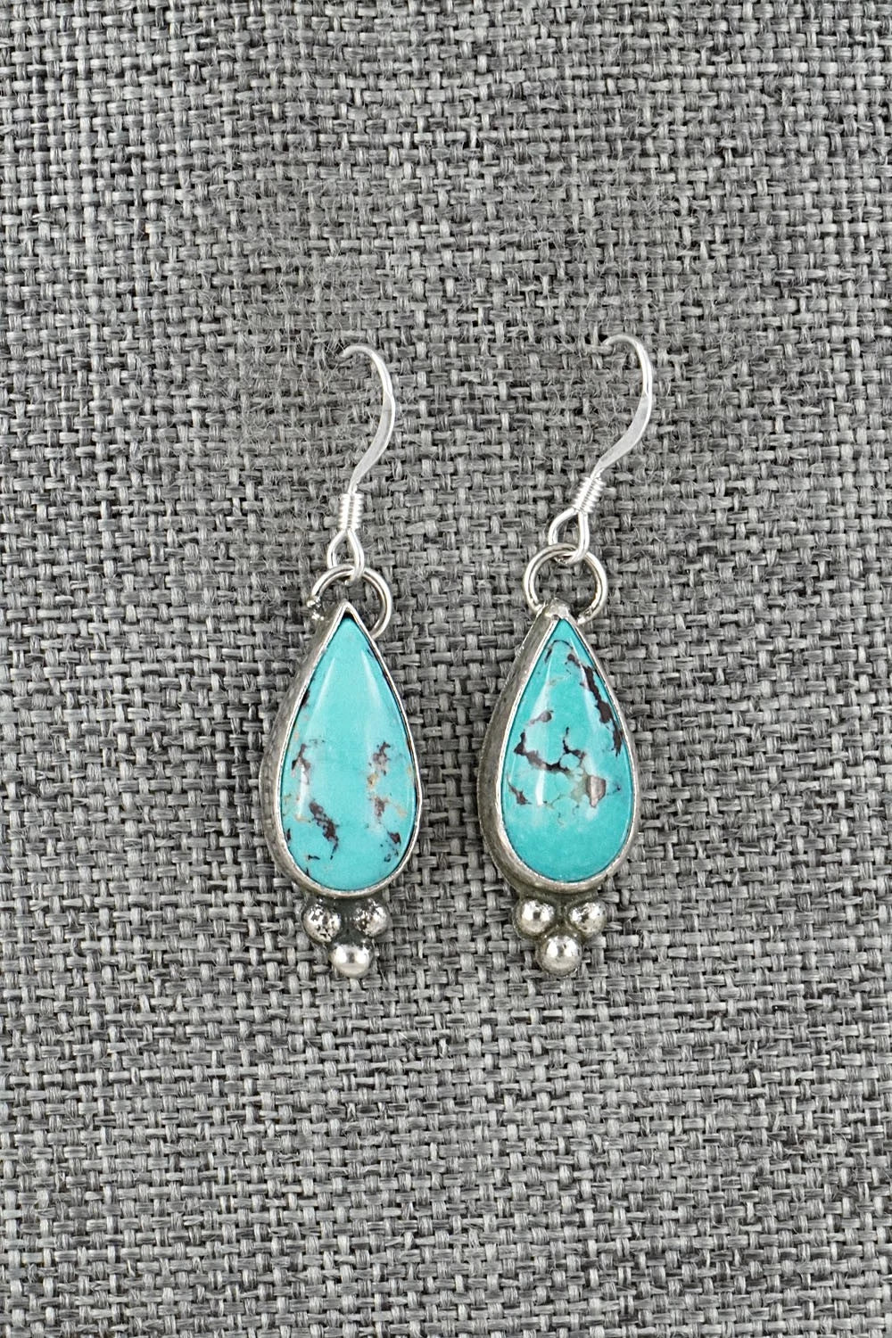 Turquoise & Sterling Silver Earrings - Robinson Martinez