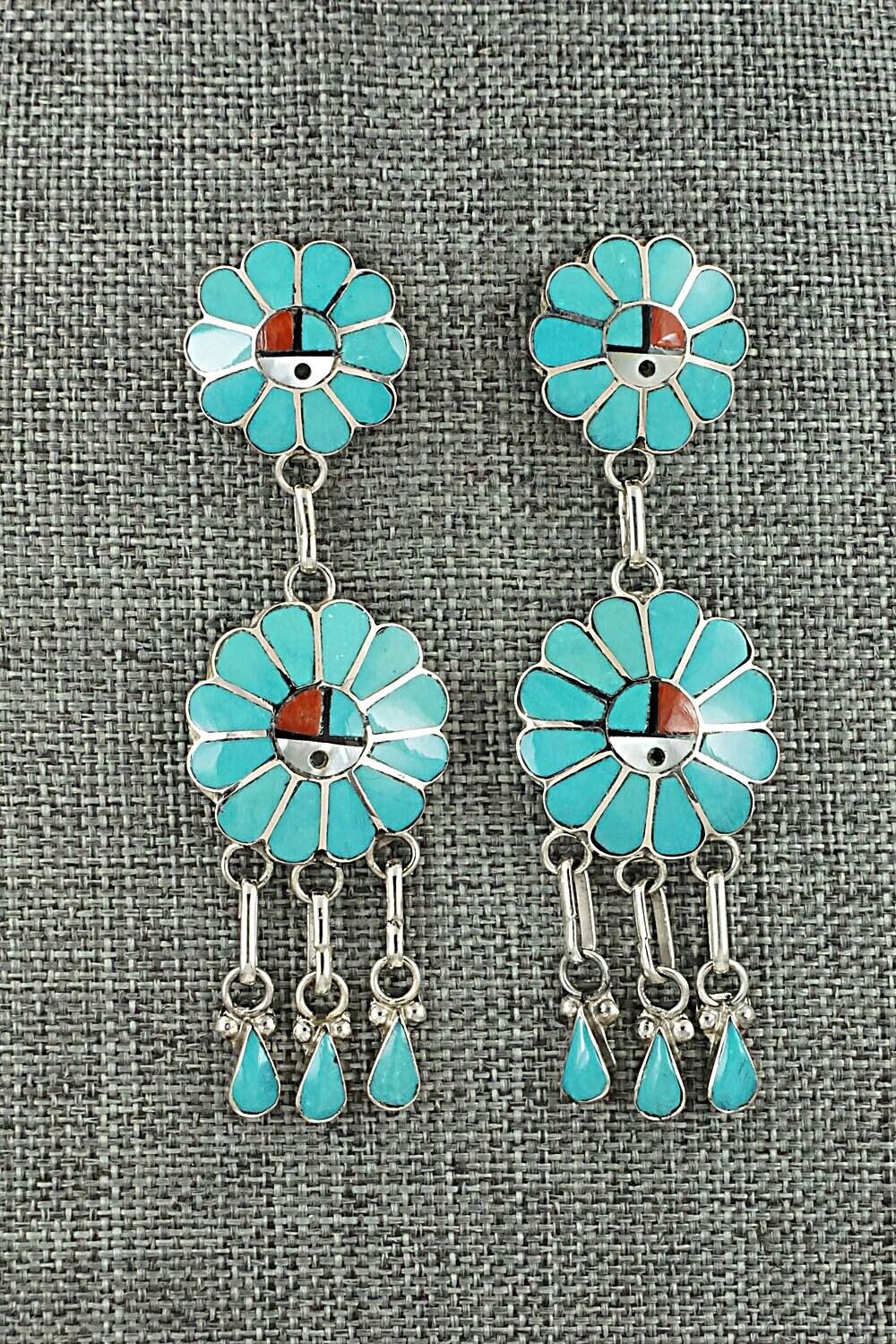 Multi-Stone & Sterling Silver Earrings - Burdain Soseeah