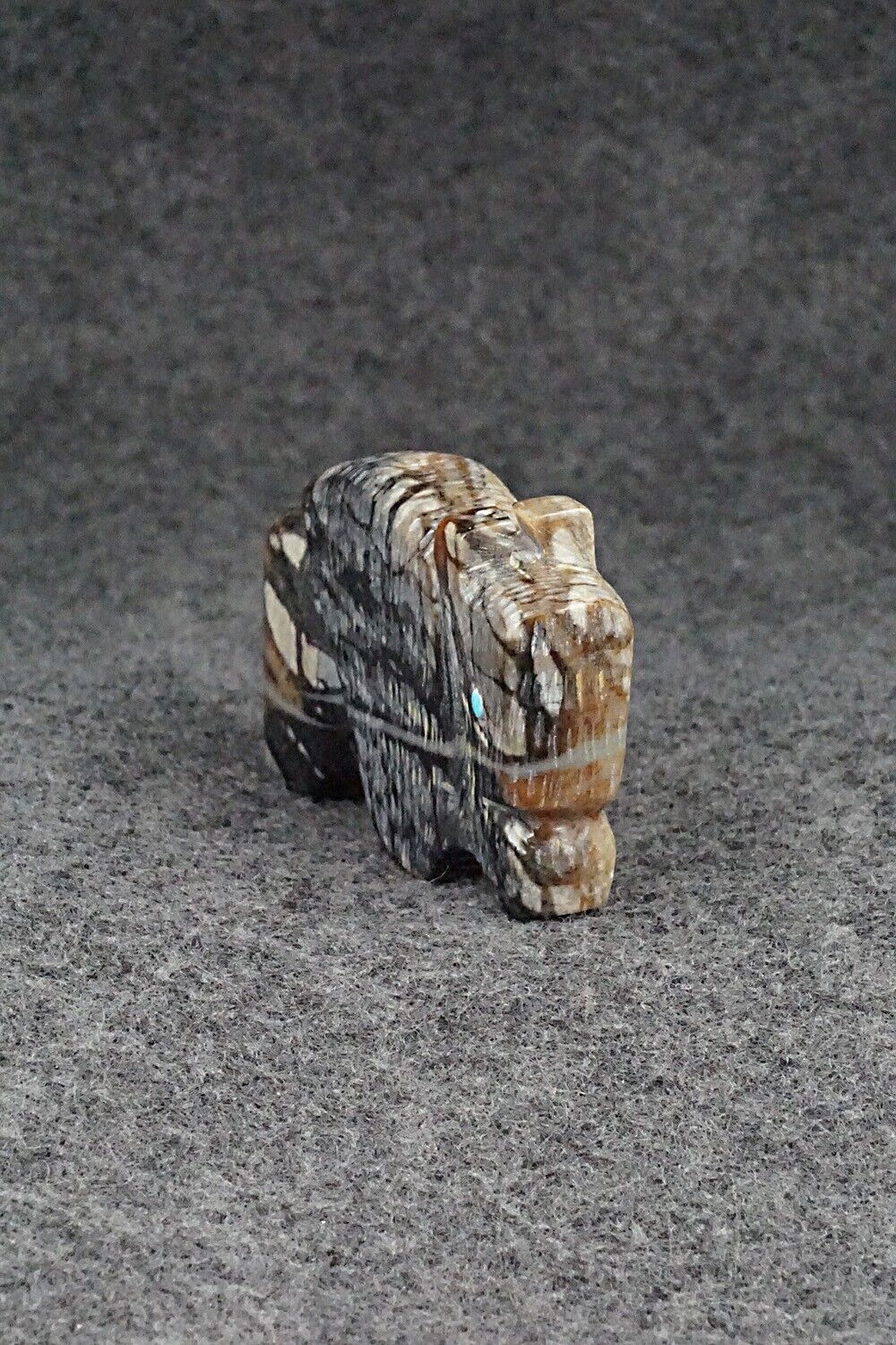 Buffalo Zuni Fetish Carving - Danny Lonjose