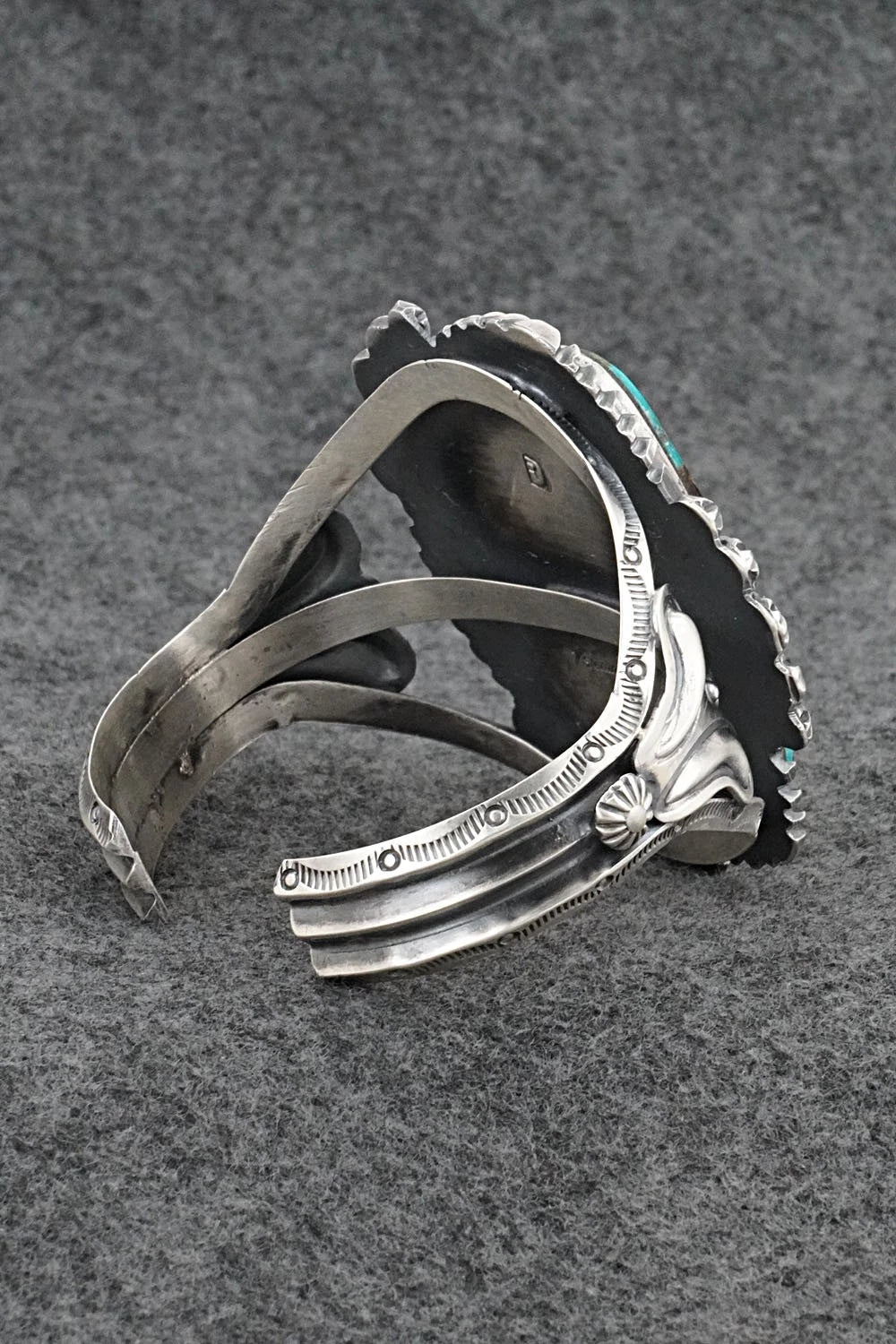 Turquoise & Sterling Silver Bracelet - Raymond Delgarito