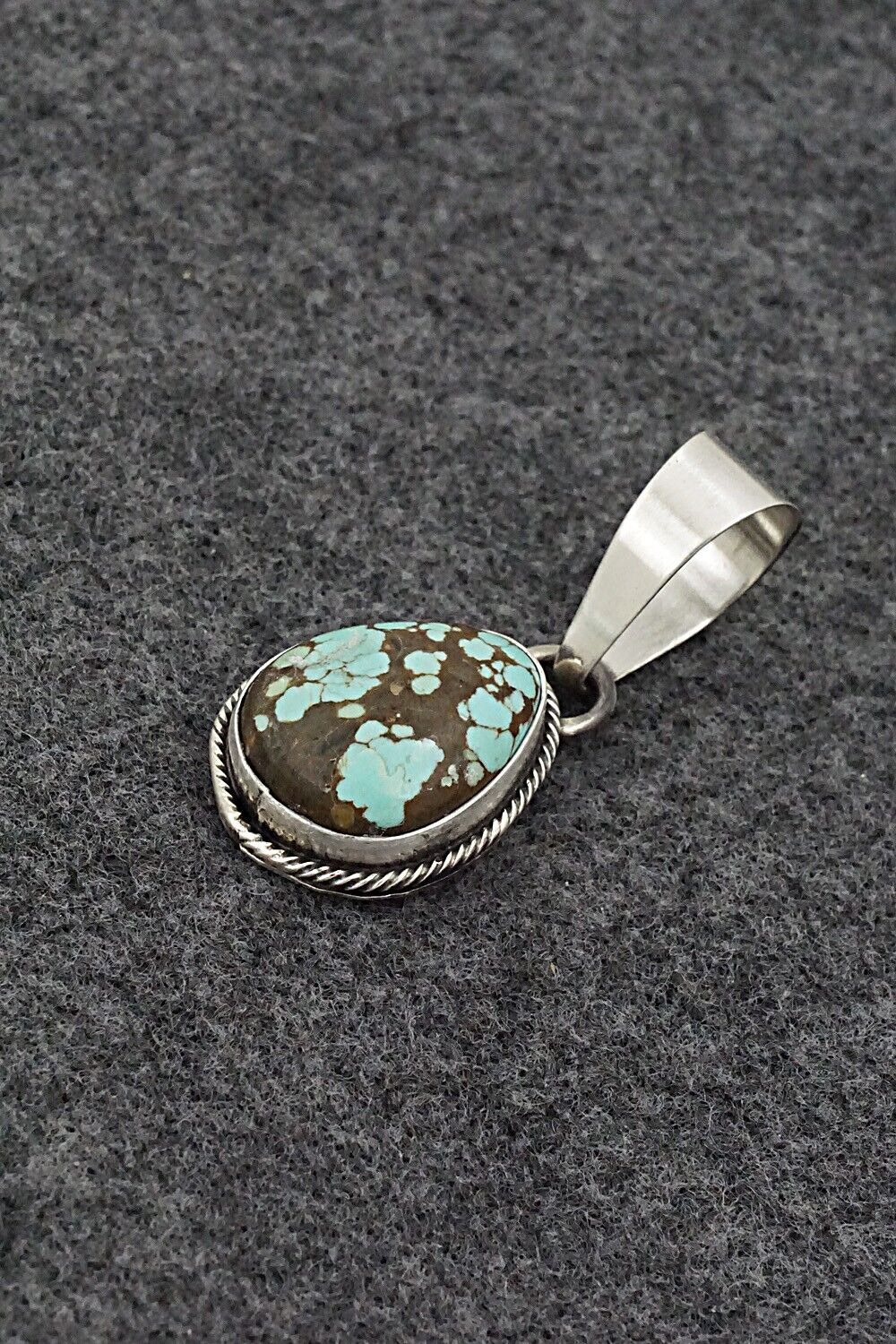 Turquoise & Sterling Silver Pendant - Randy Billy