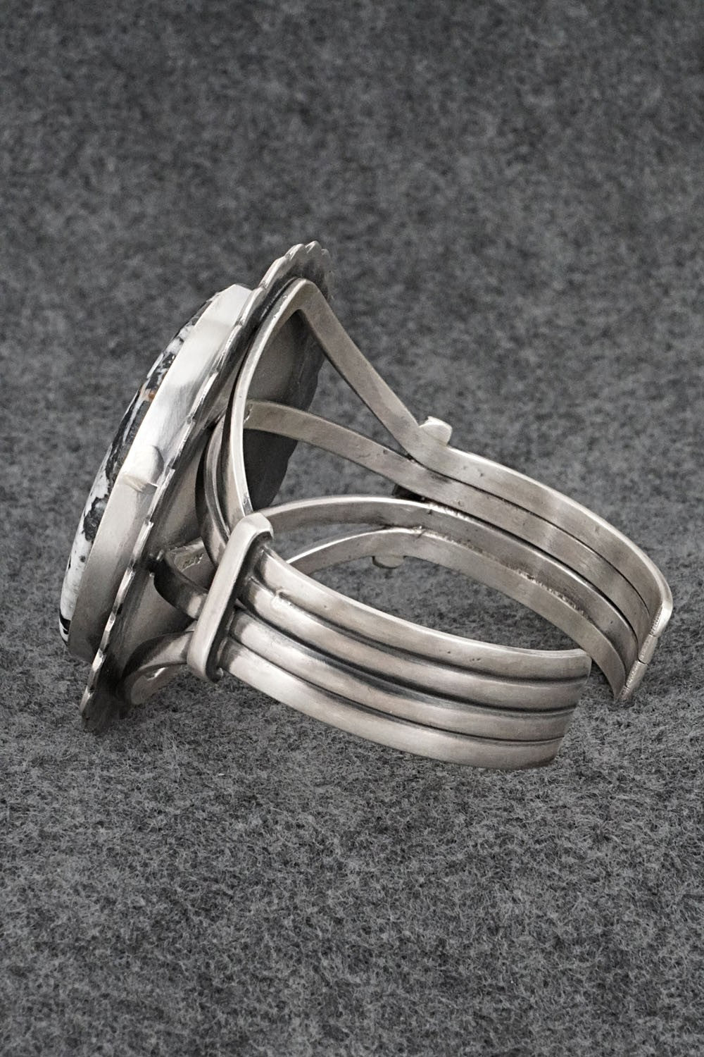 White Buffalo & Sterling Silver Bracelet - Randy Boyd