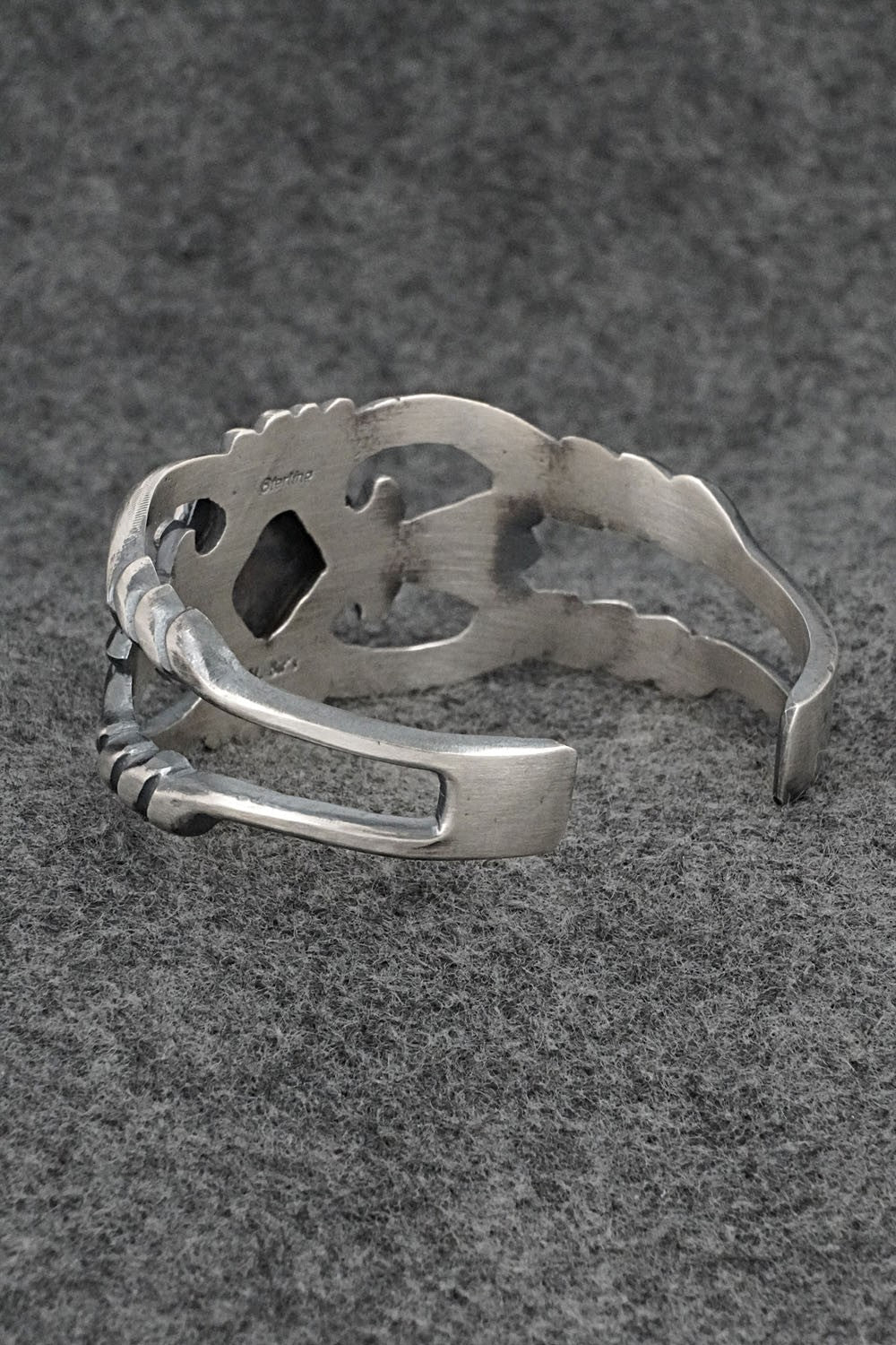 Turquoise & Sterling Silver Bracelet - Harrison Bitsue