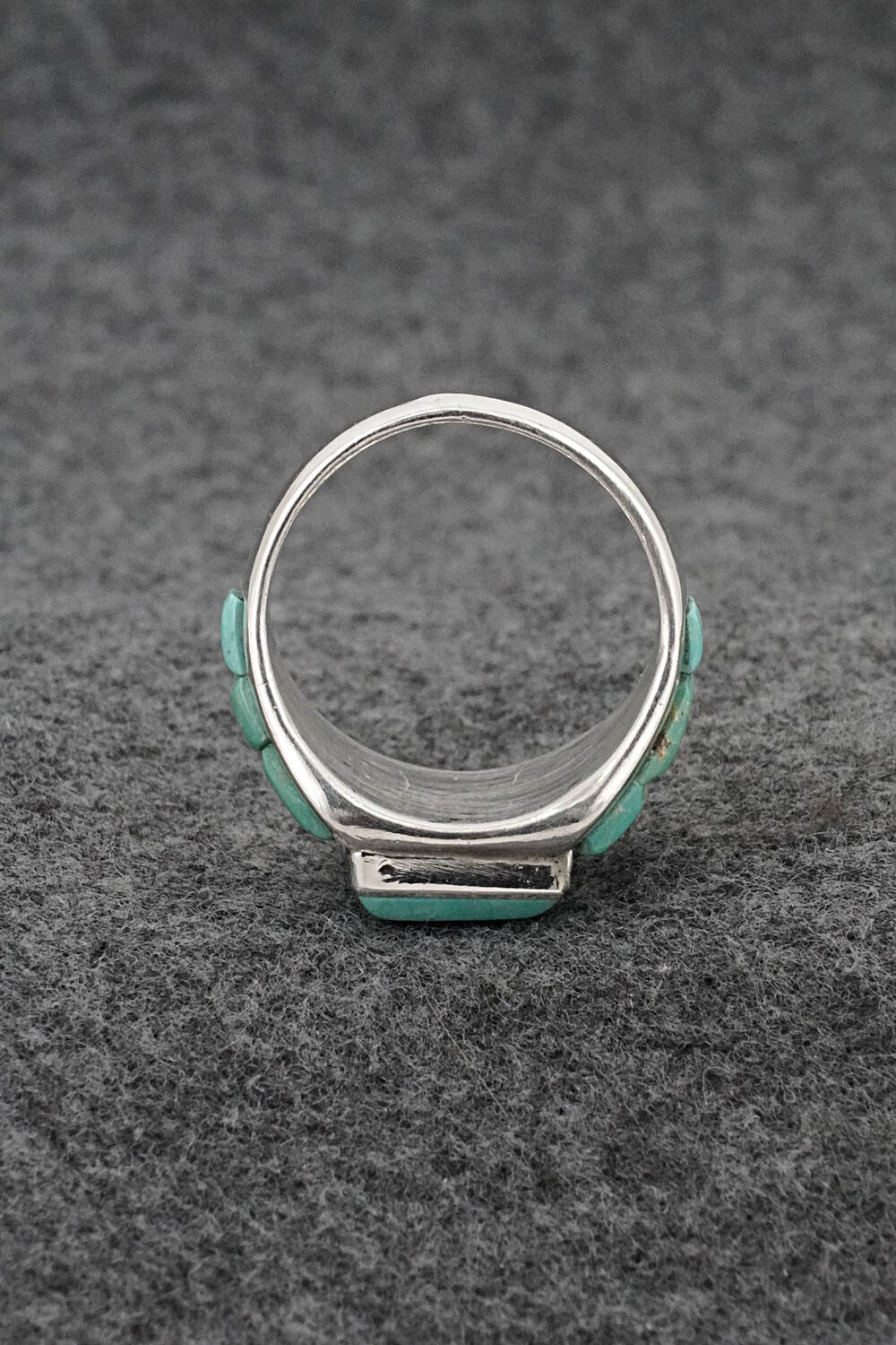 Turquoise & Sterling Silver Ring - Bevis Tsadiasi - Size 11.5