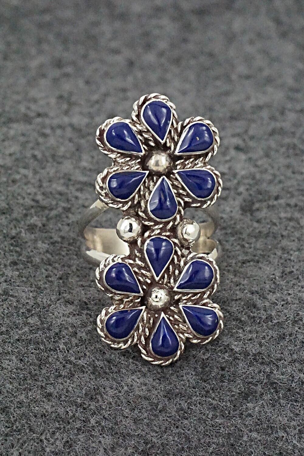 Lapis & Sterling Silver Ring - Gina Dosedo - Size 8.5