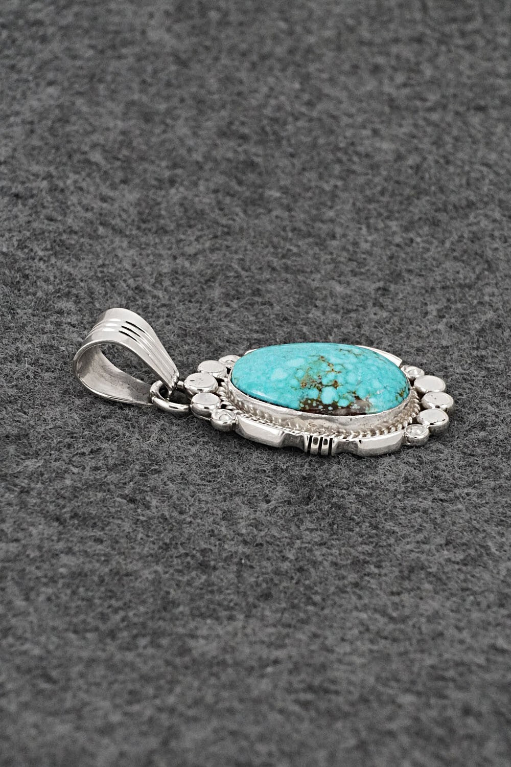 Turquoise & Sterling Silver Pendant - Daniel Benally