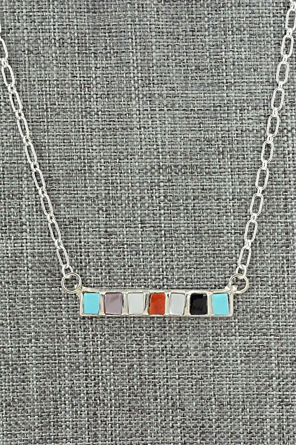 Multi-Stone & Sterling Silver Necklace - Glennetta Luna
