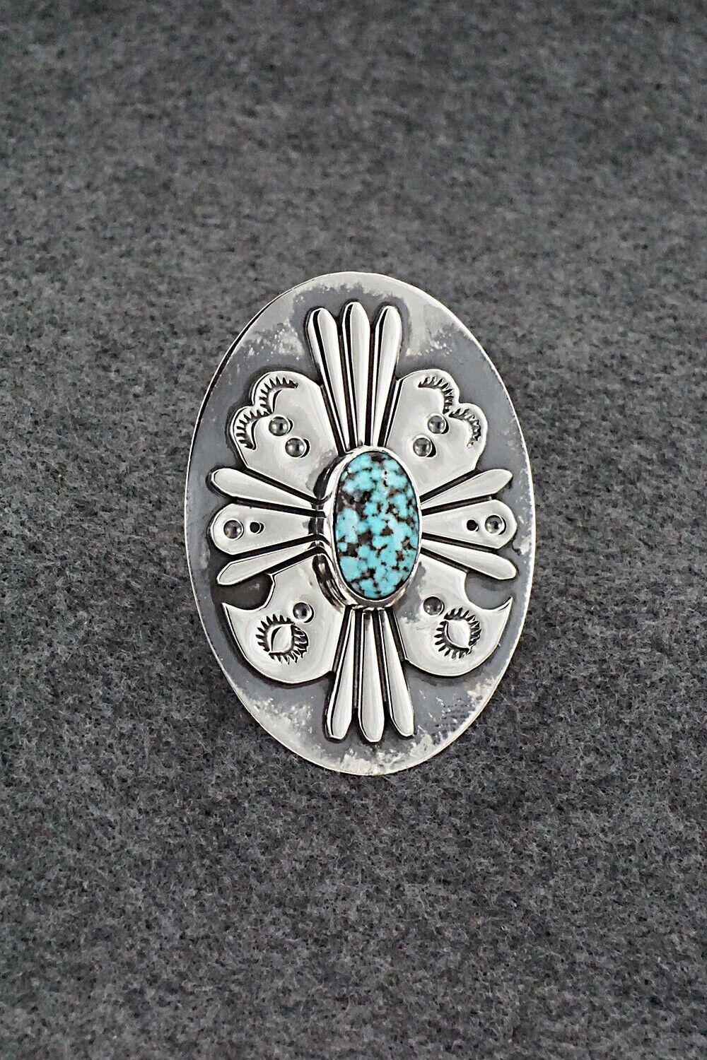 Turquoise & Sterling Silver Ring - Marita Benally - Size 7
