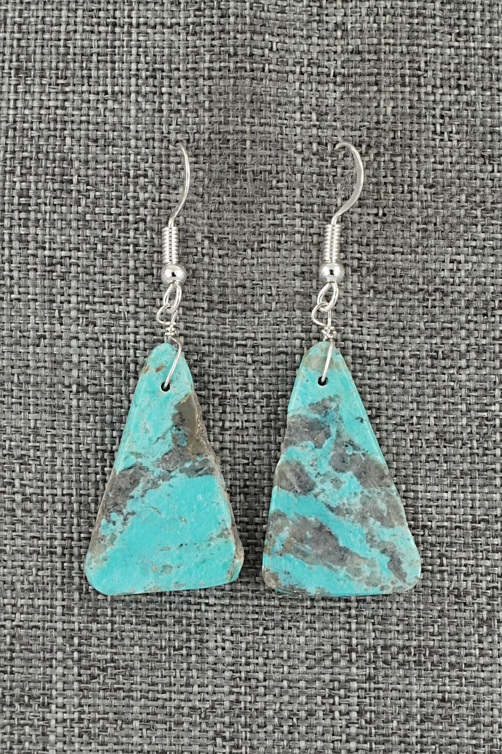 Turquoise & Sterling Silver Earrings - Louise Pete