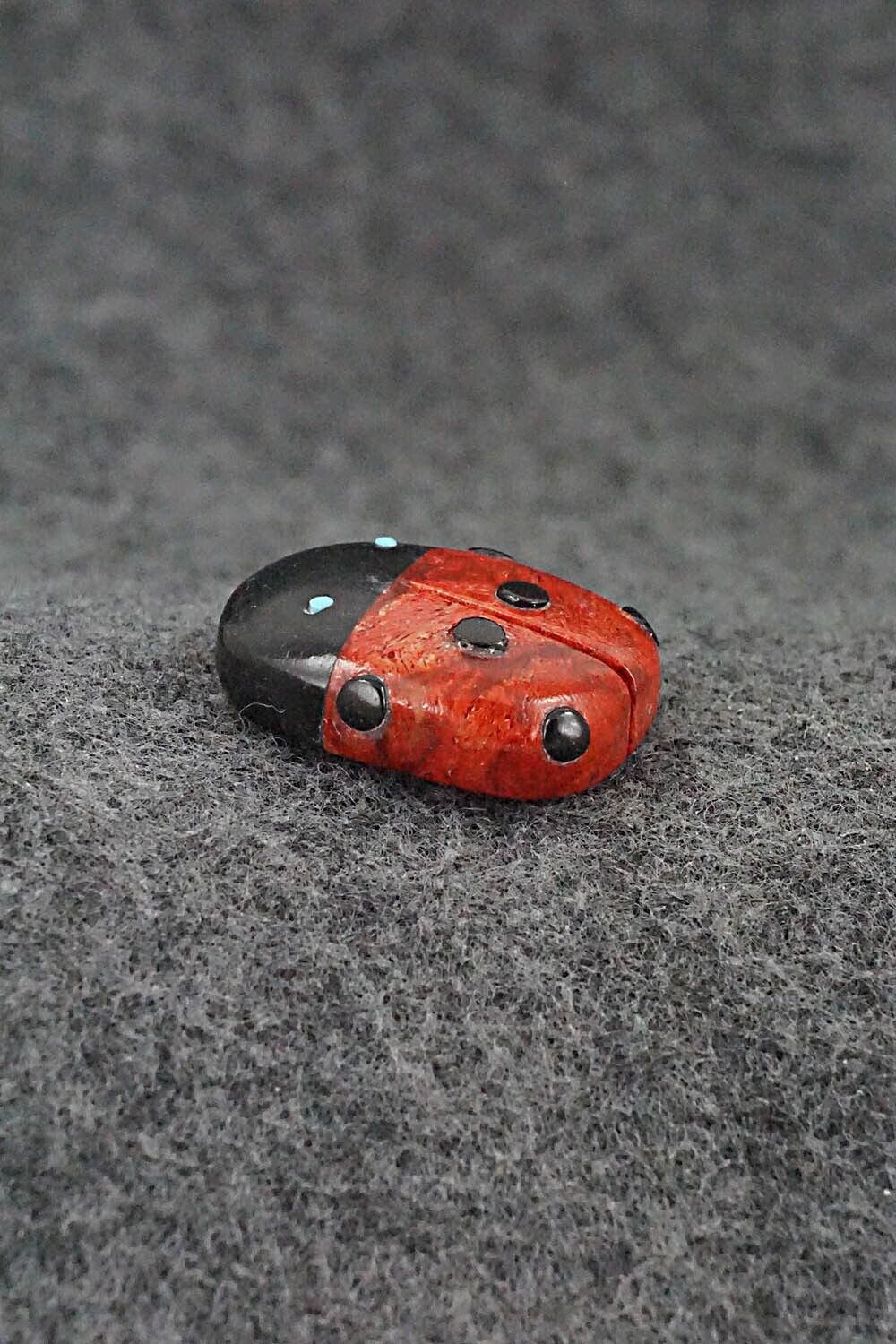 Ladybug Zuni Fetish Carving - Reynold Lunasee