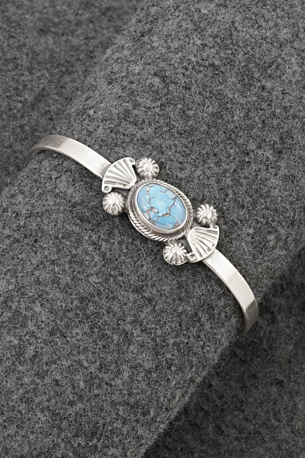 Turquoise & Sterling Silver Bracelet - Genevieve Francisco