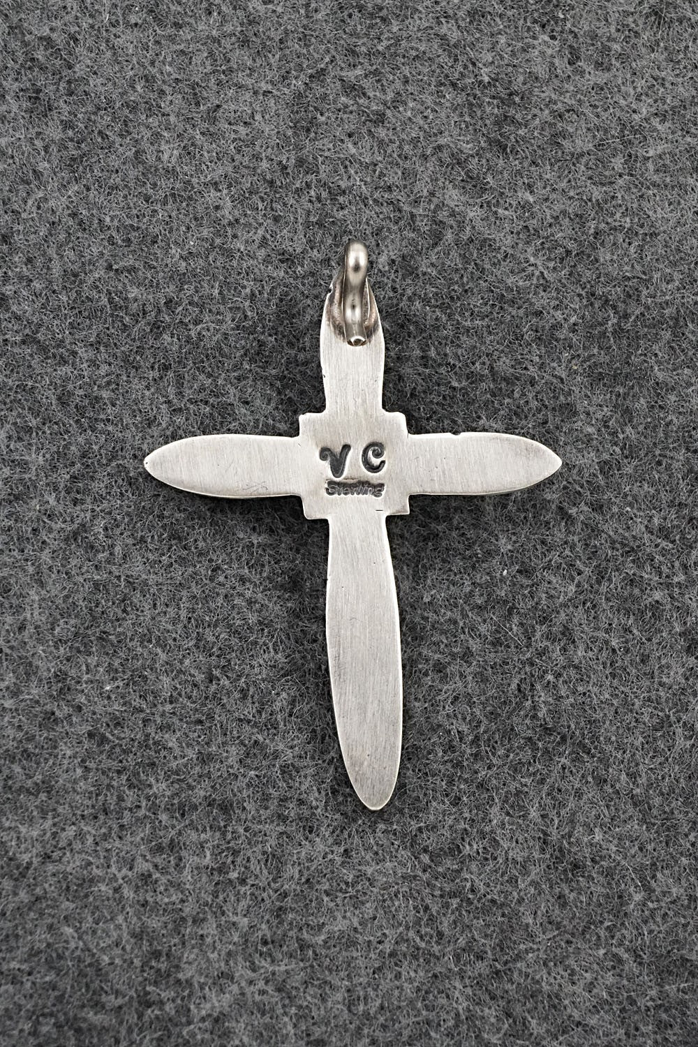 Turquoise & Sterling Silver Pendant - Valerie Cayatiento