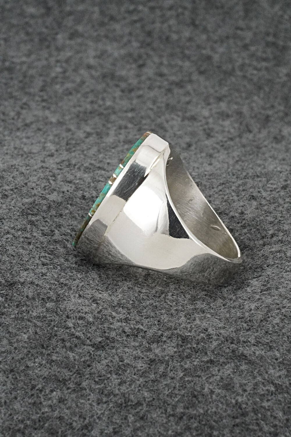 Turquoise & Sterling Silver Ring - Wilbert Gray - Size 9.5