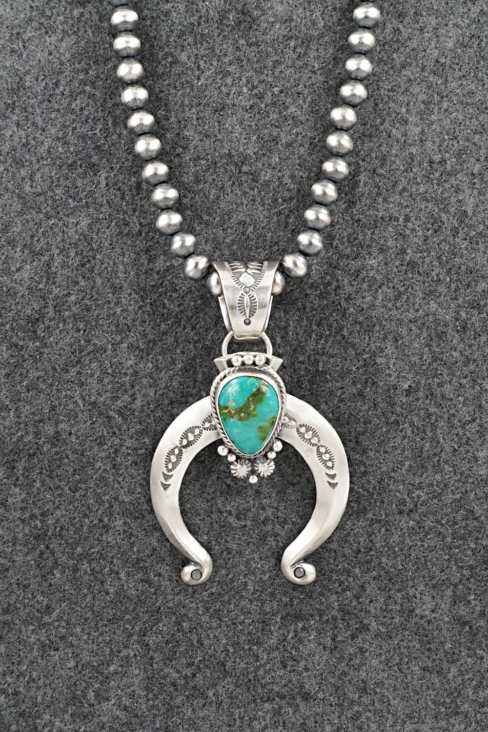 Turquoise & Sterling Silver Necklace - Samuel Yellowhair