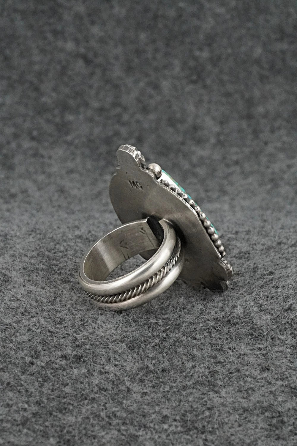 Turquoise & Sterling Silver Ring - Michael Calladitto - Size 7