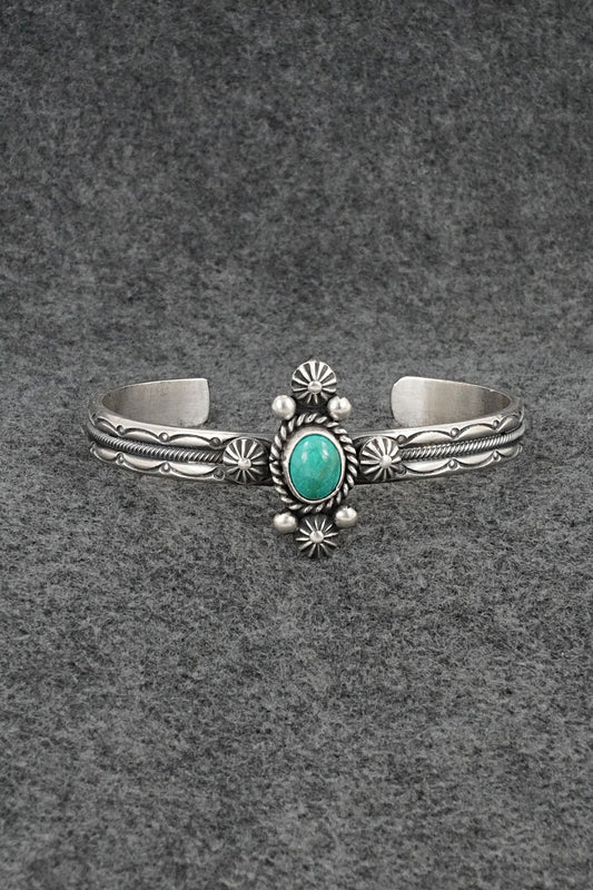 Turquoise & Sterling Silver Bracelet - Michael Calladitto
