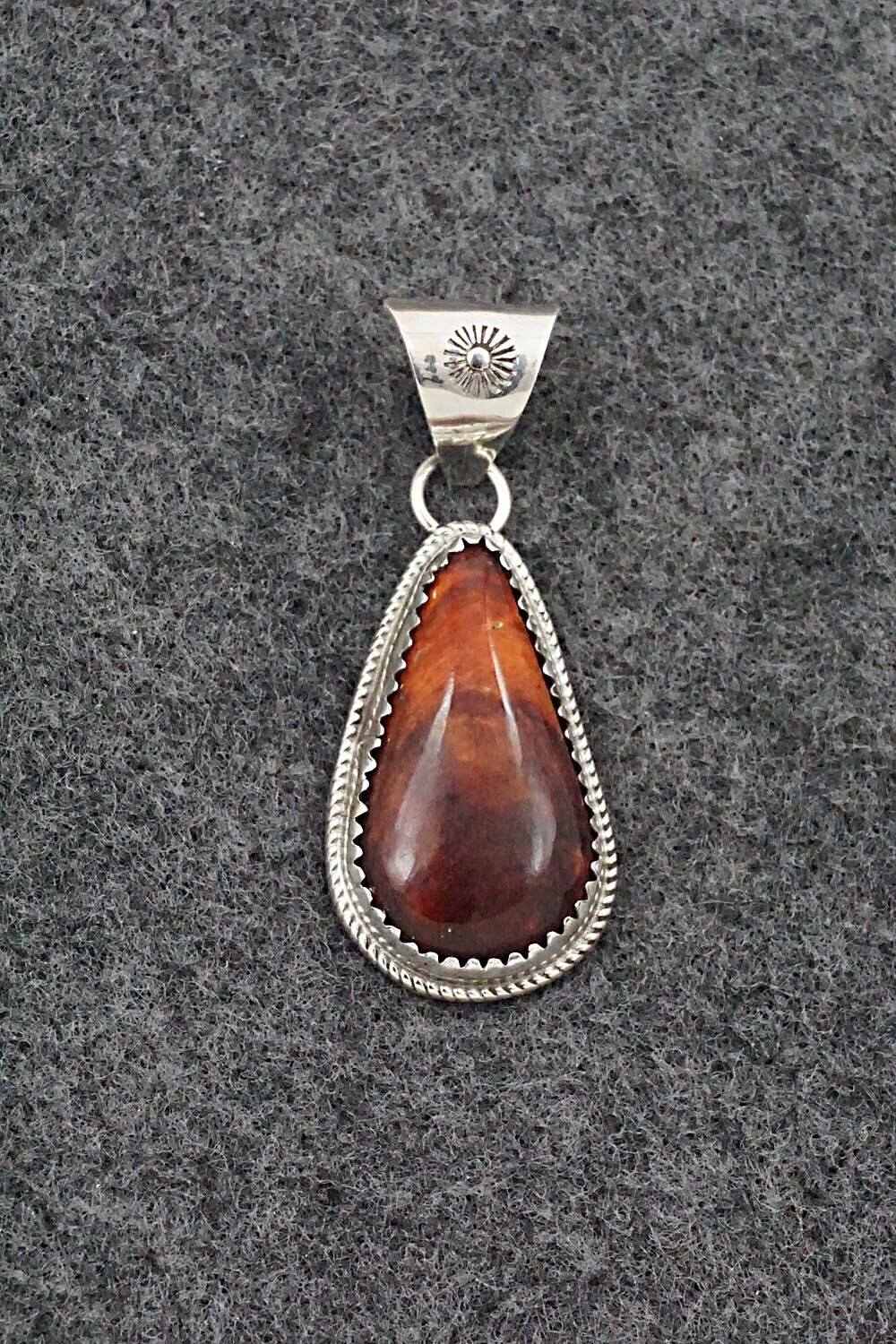 Spiny Oyster & Sterling Silver Pendant - Ernest Hawthorne