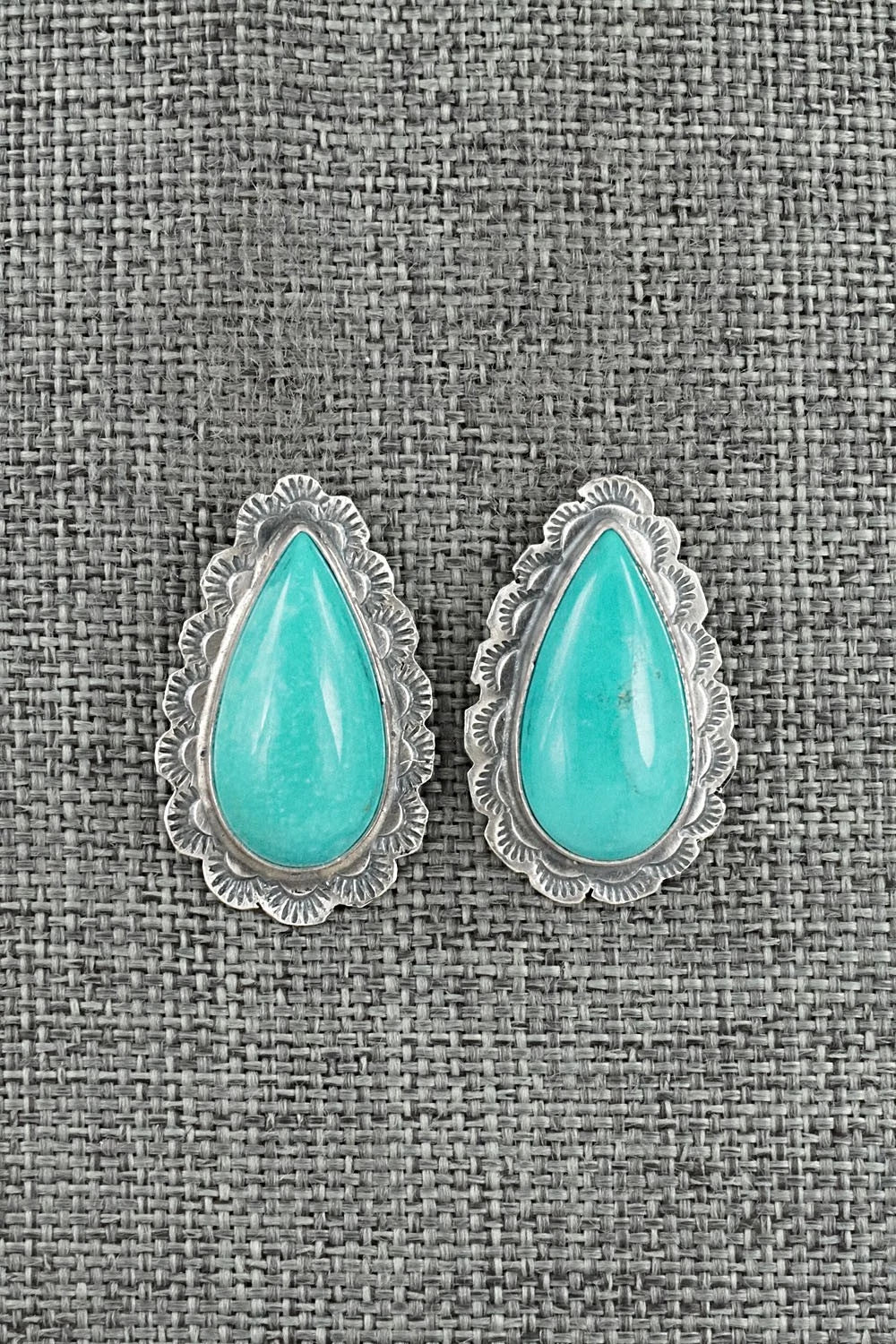 Turquoise & Sterling Silver Earrings - Carlos Francisco