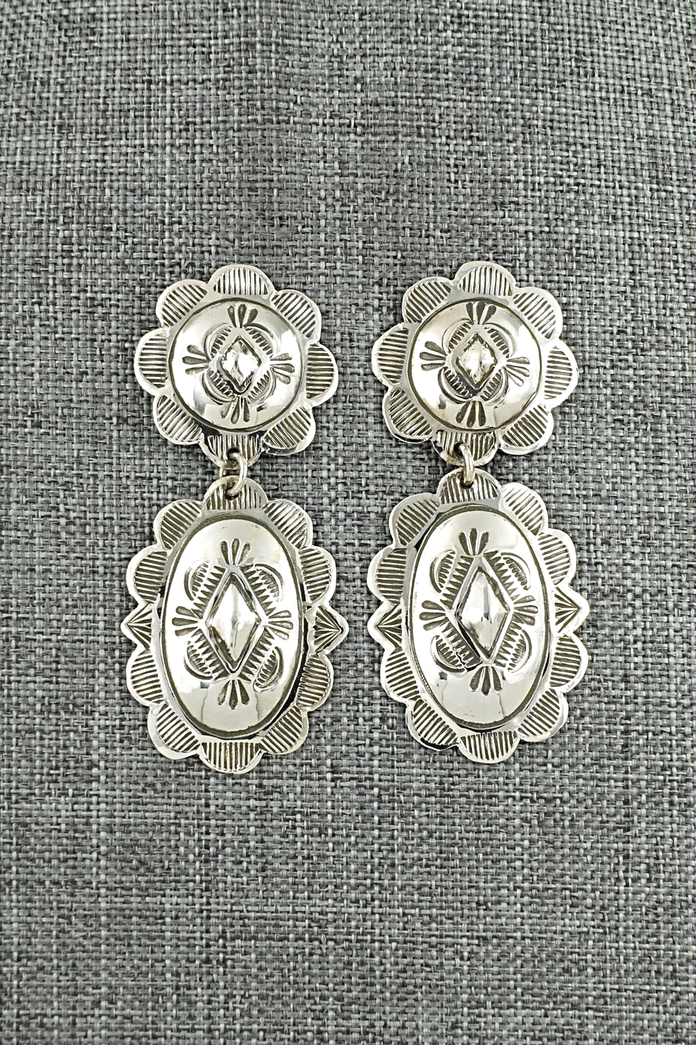 Sterling Silver Earrings - Bertha Begay