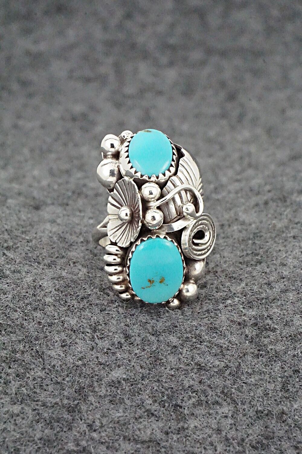 Native Sterling Silver turquoise size popular 5