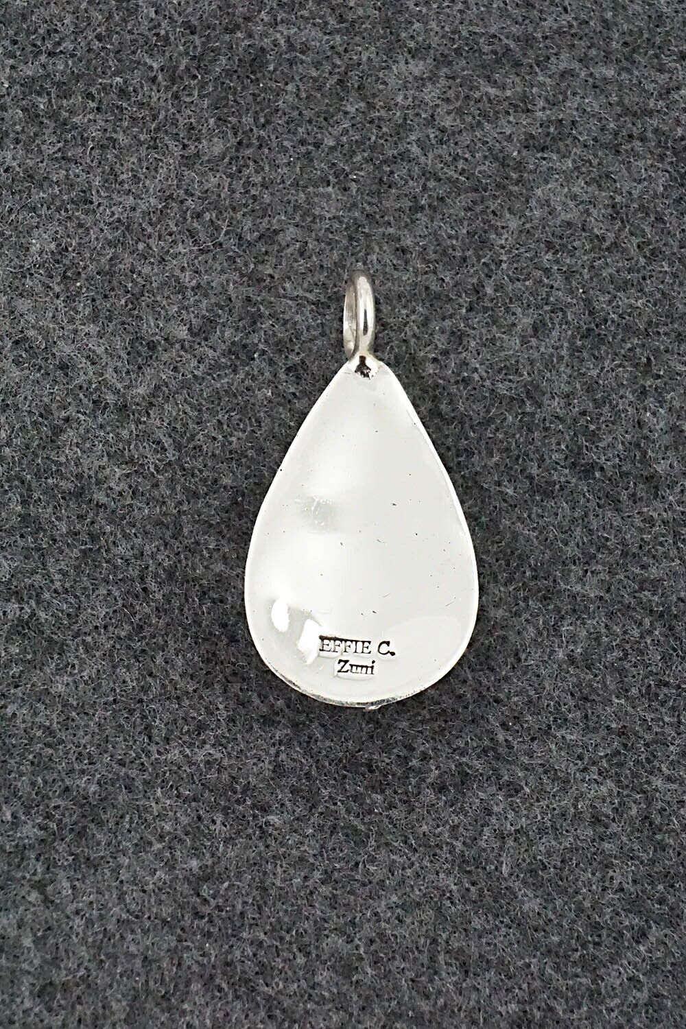 Turquoise, Coral & Sterling Silver Pendant - Joy Calavaza